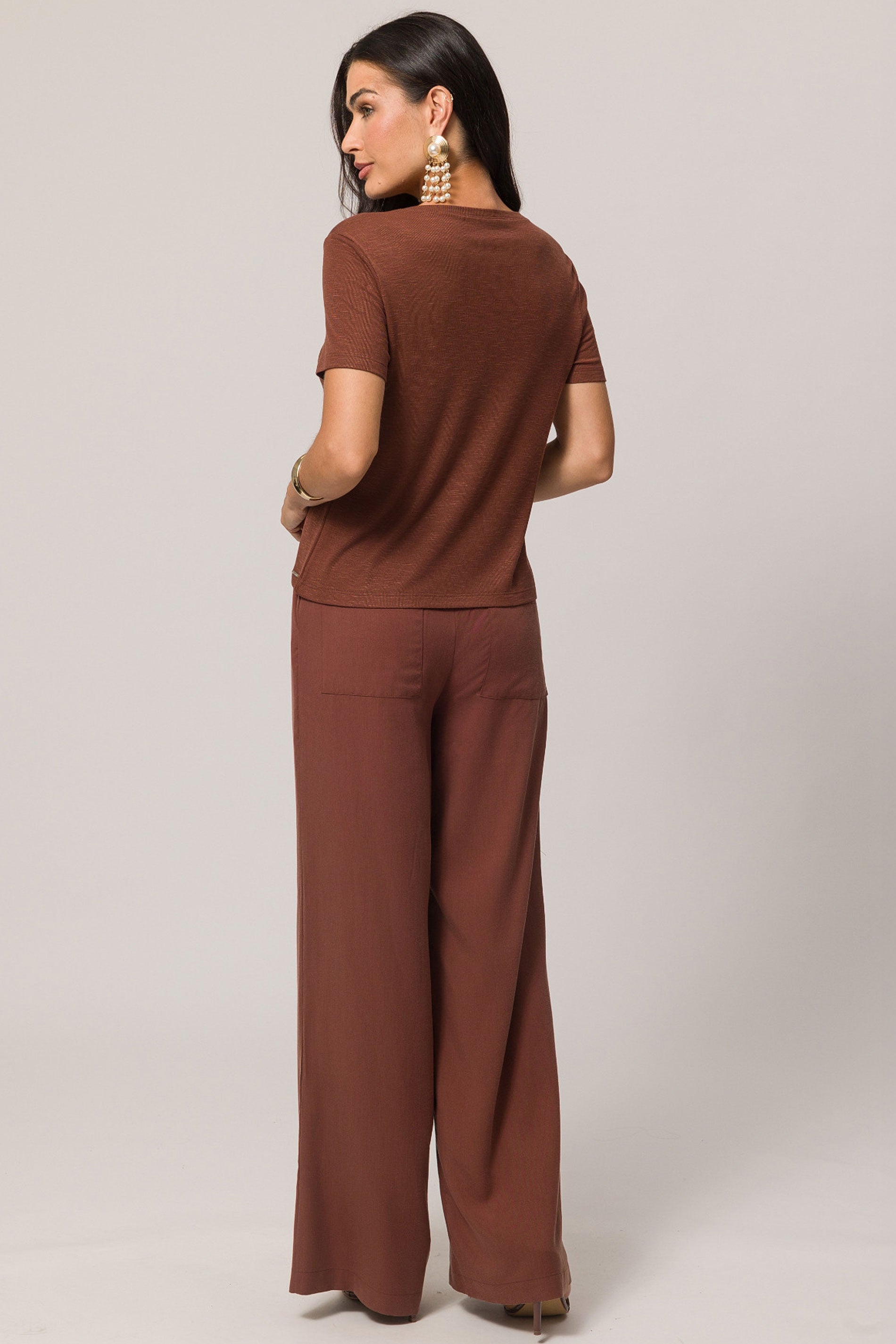 T-shirt Soft Garden em Tricot Flamê