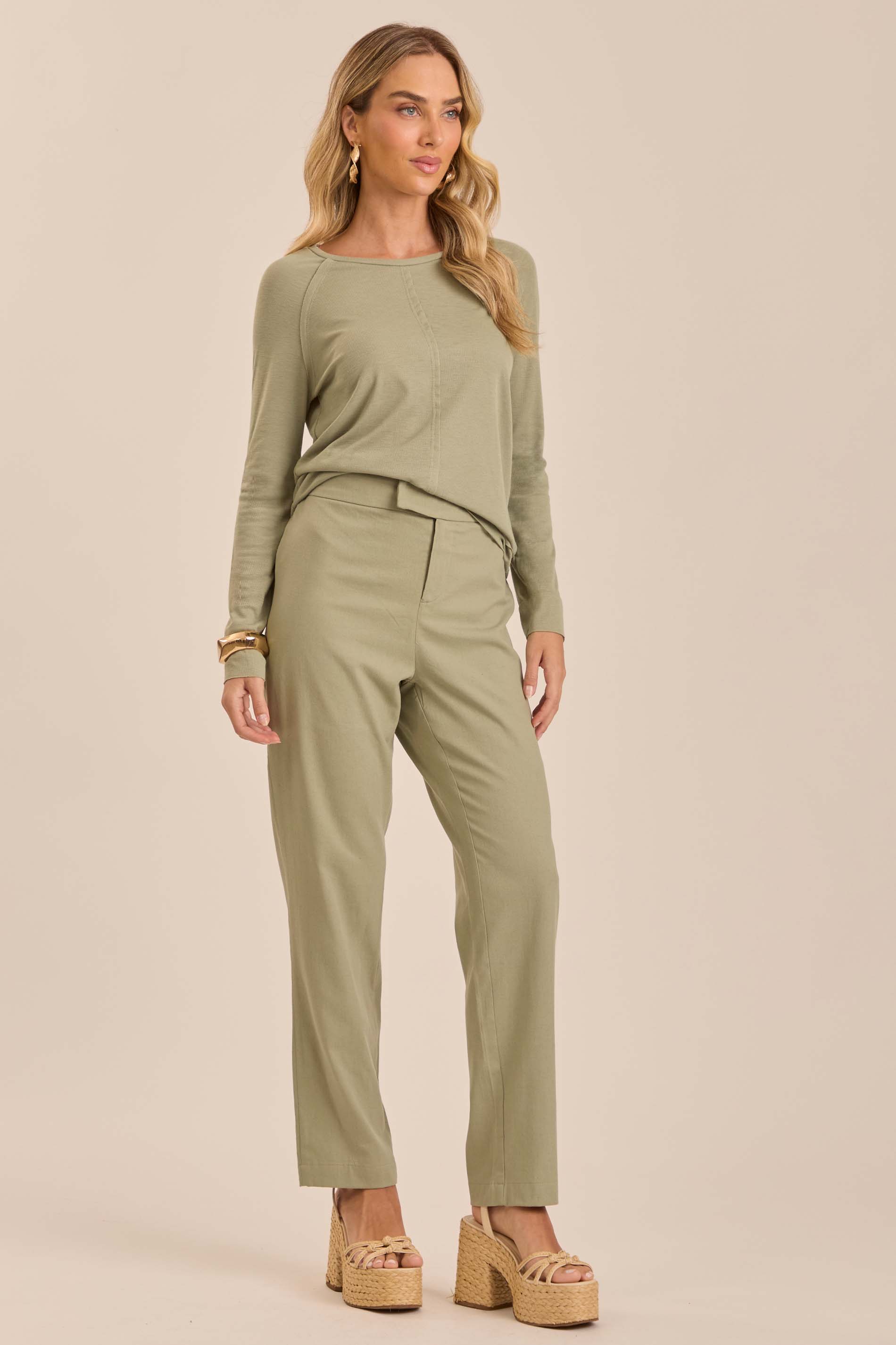 Blusa Ampla Retrô Glam em Tricot Flamê