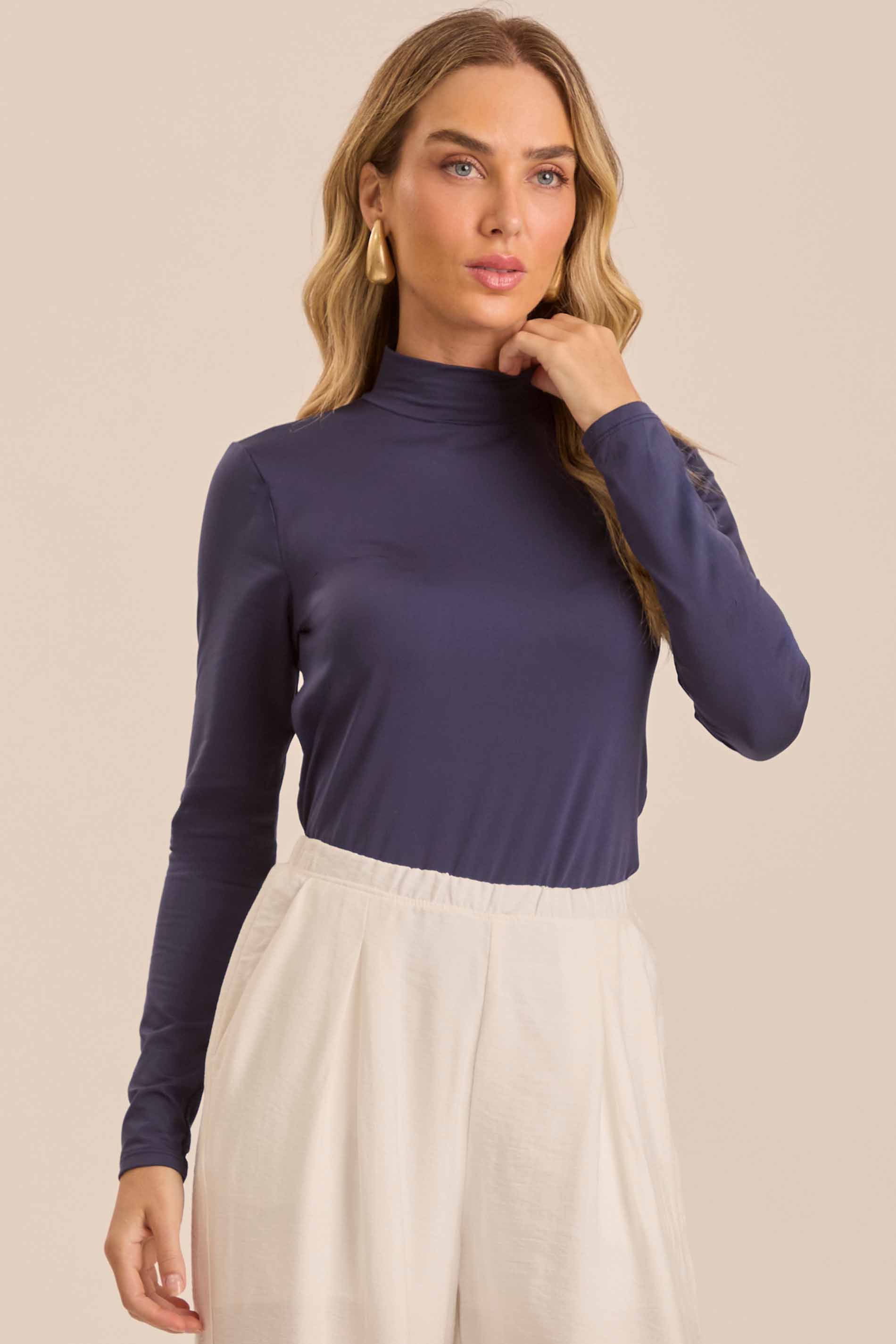 Blusa de Manga Longa Ethnic Blur Térmica