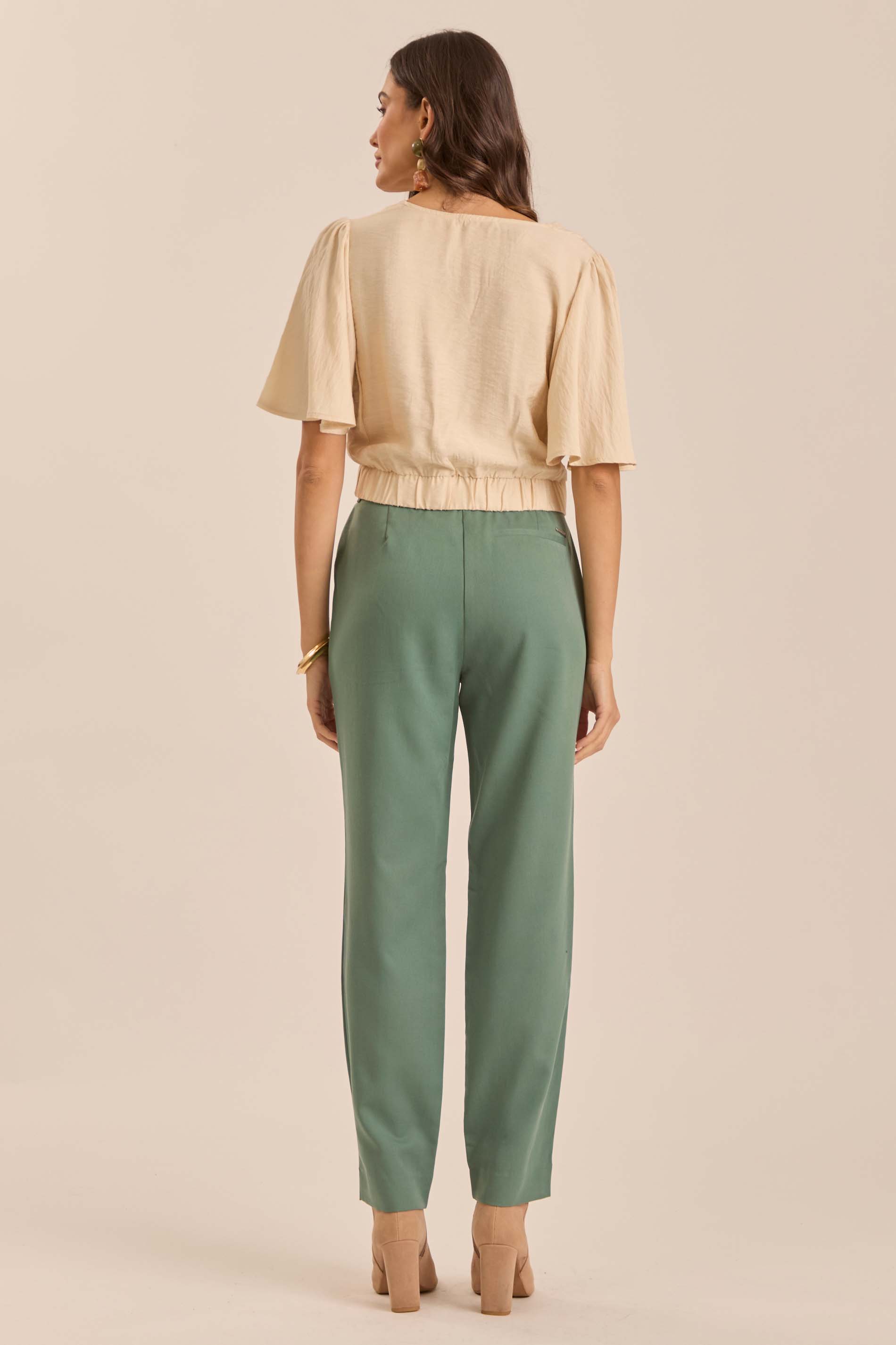 Calça Retrô Glam em Alfaiataria