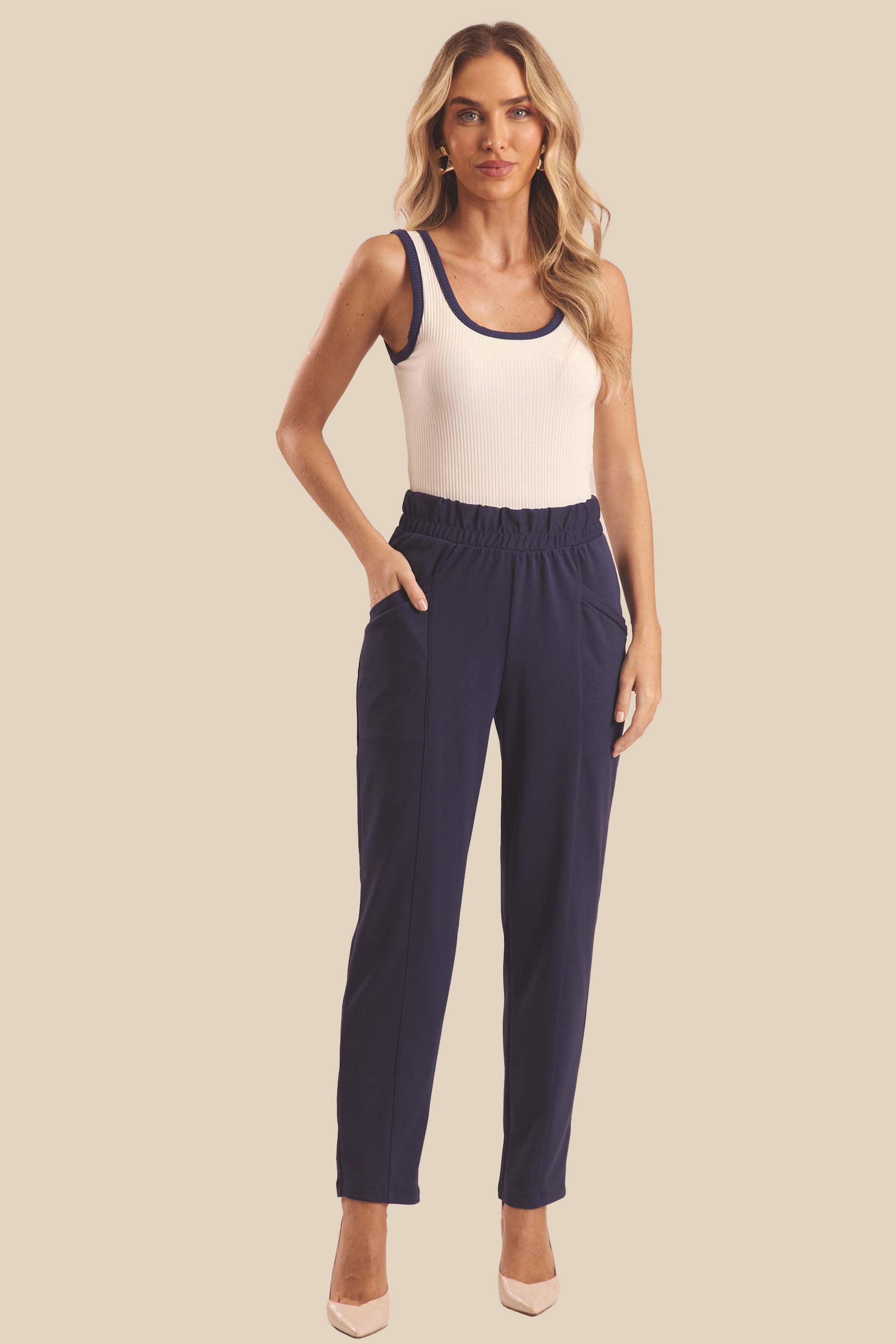 Blusa de Alça Canelada Miragem - Doce Trama