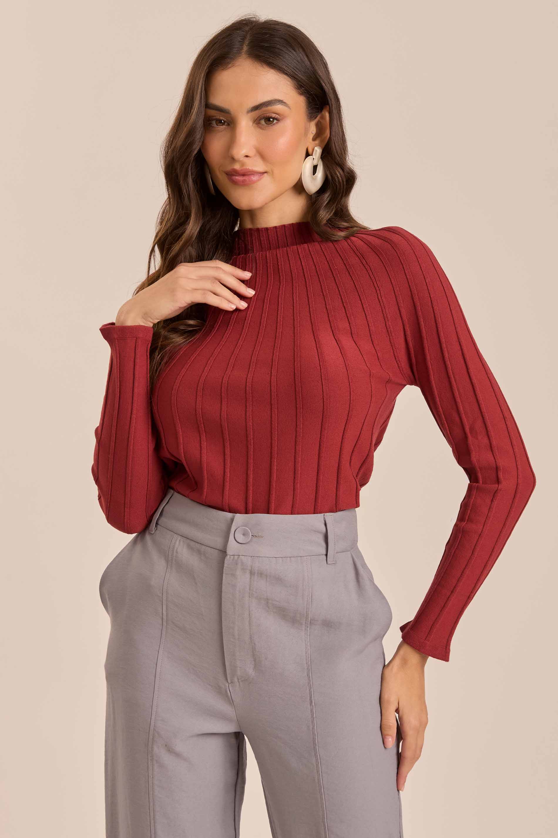 Blusa de Manga Longa Urban Desire Em Tricot