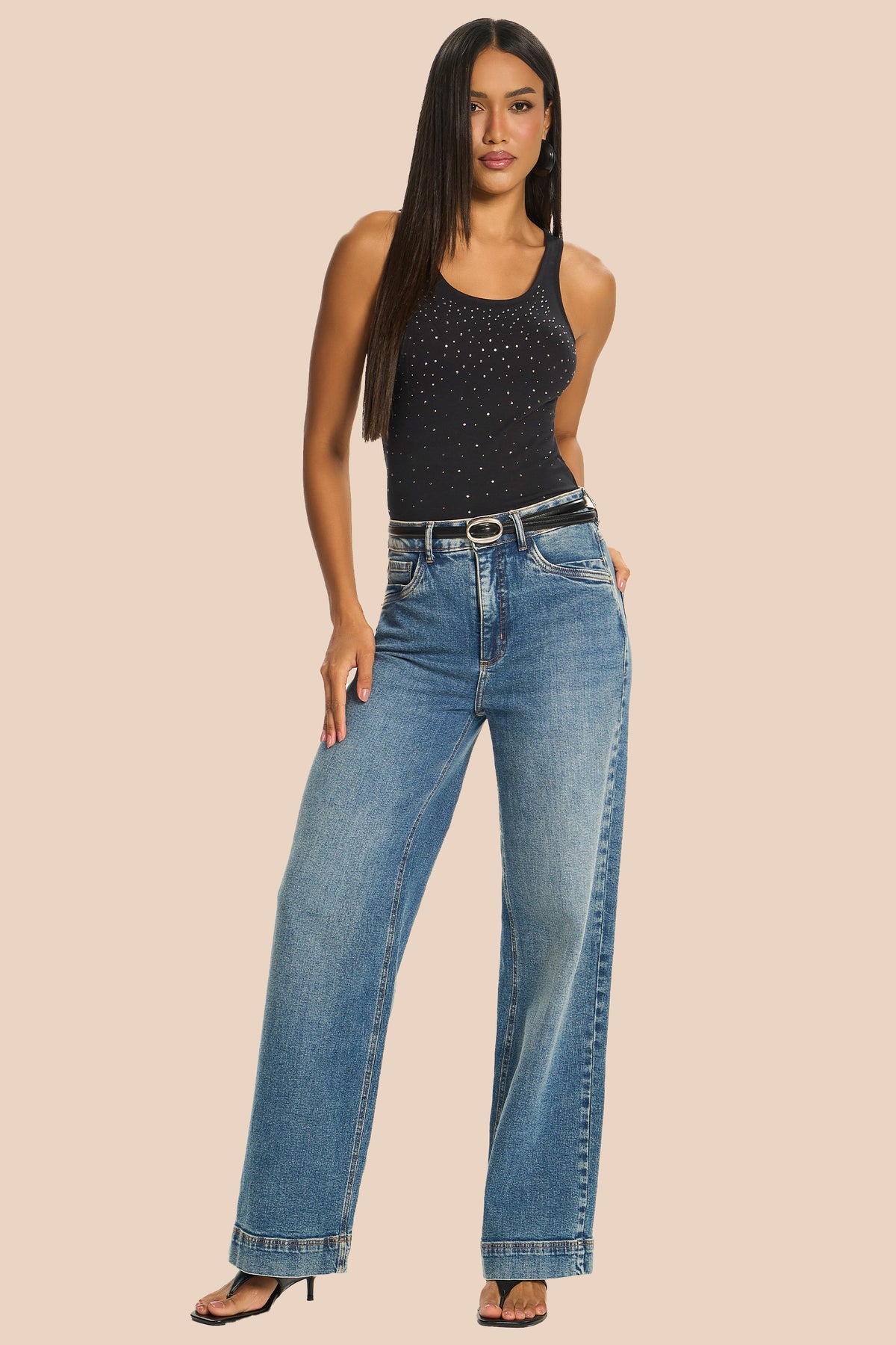 Blusa Feminina Regata Cotton com Strass Miragem - Doce Trama