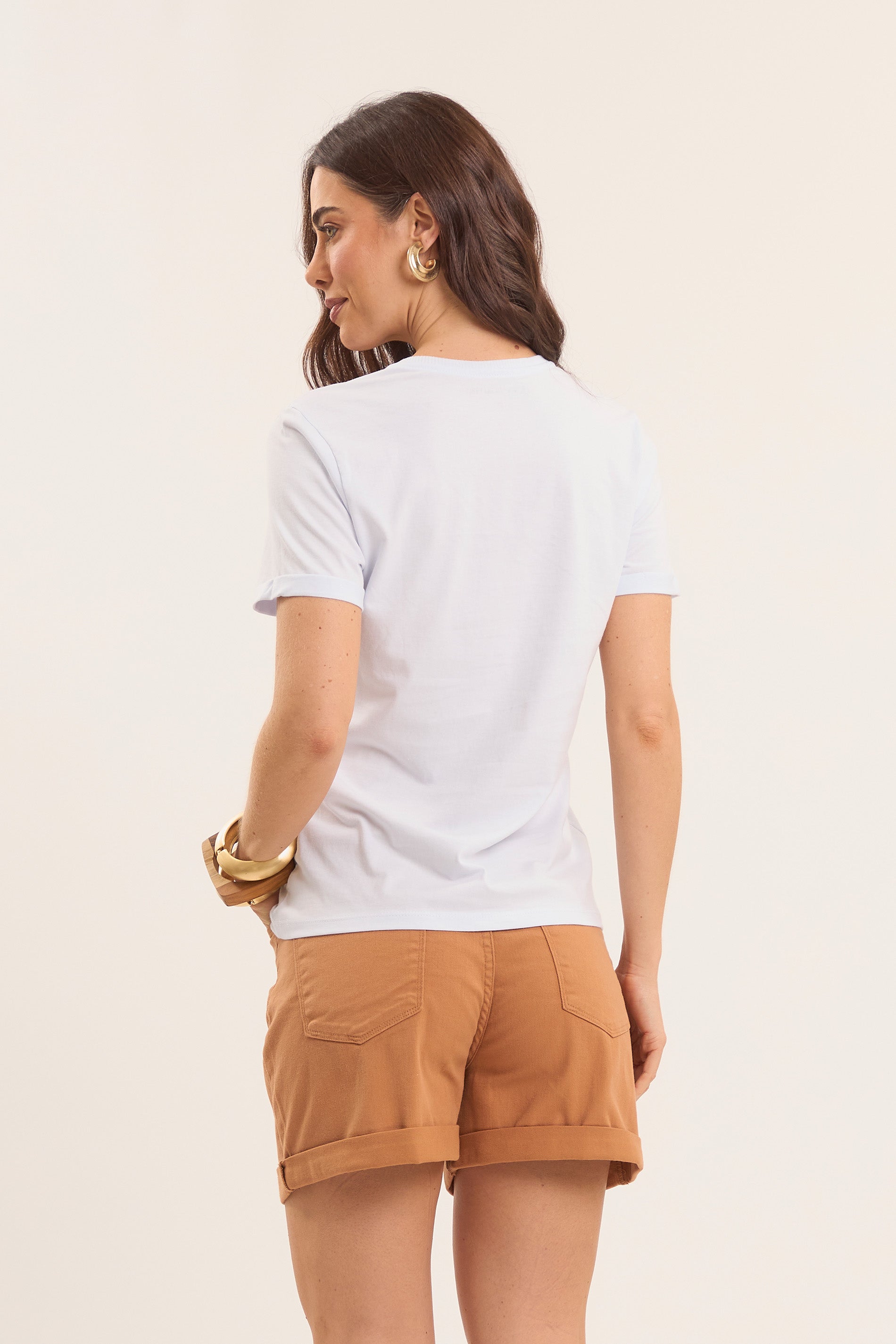T-shirt Retrô Glam em Malha