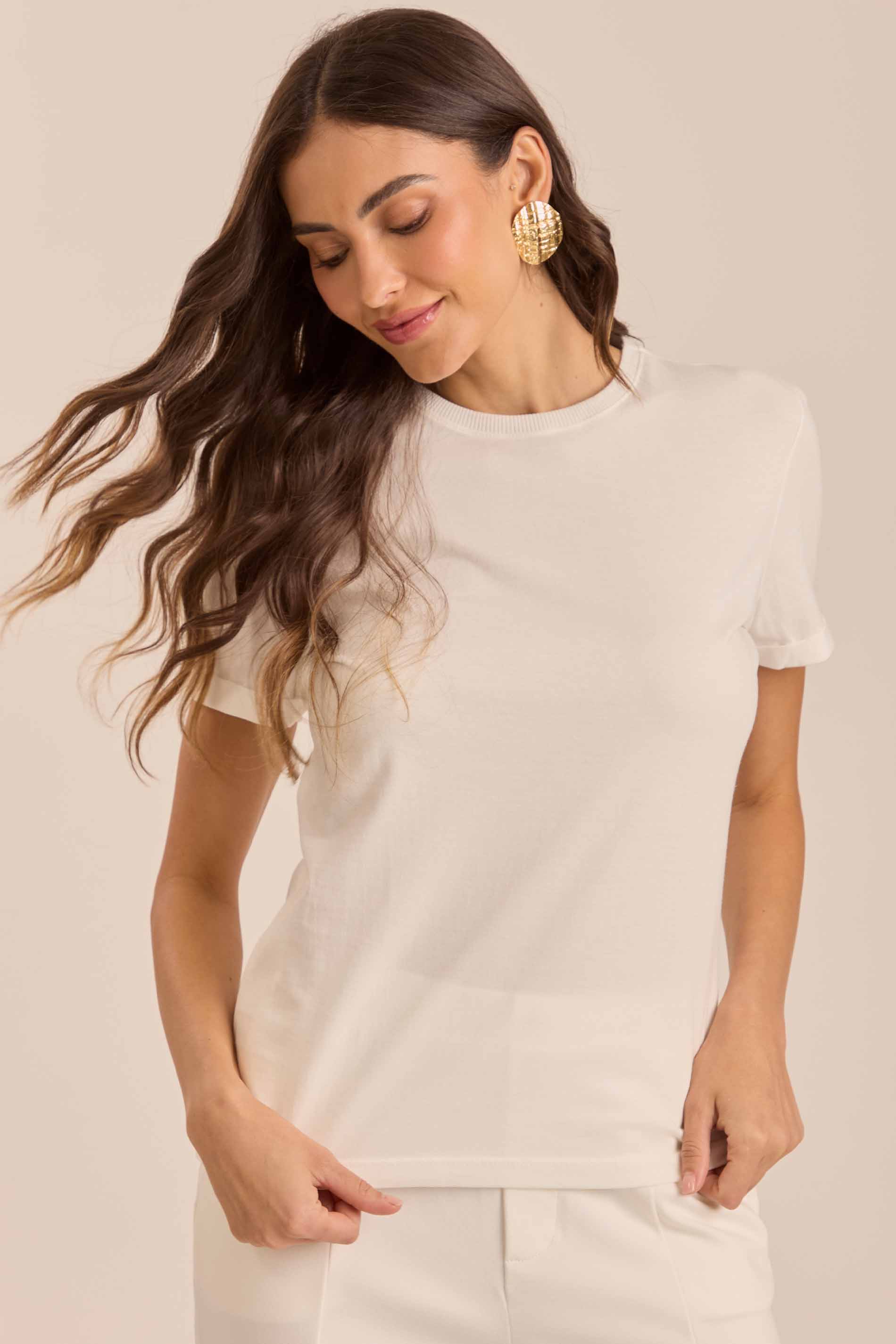 T-shirt Retrô Glam em Malha