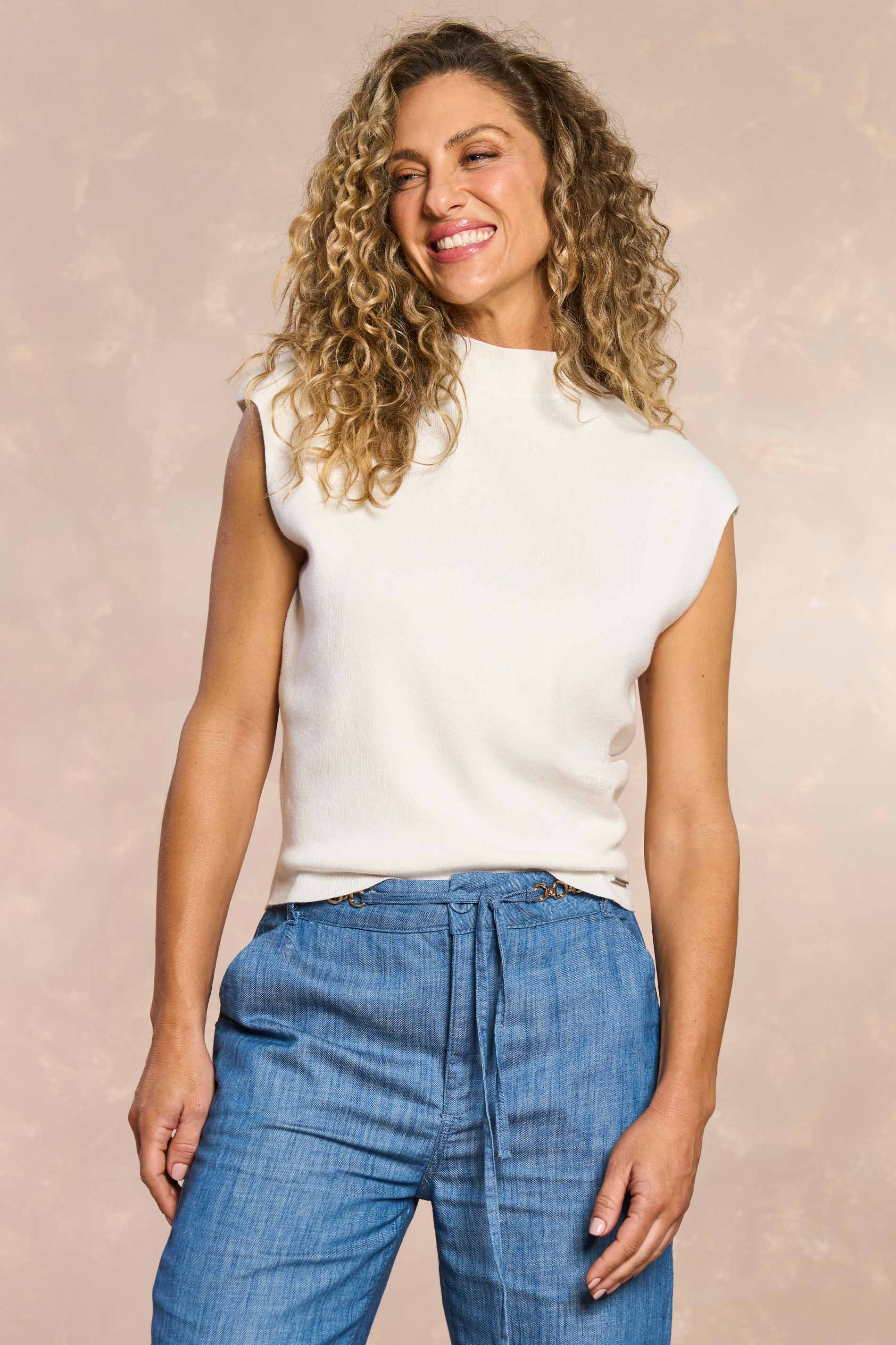 Blusa Jardim Boho com Gola Alta