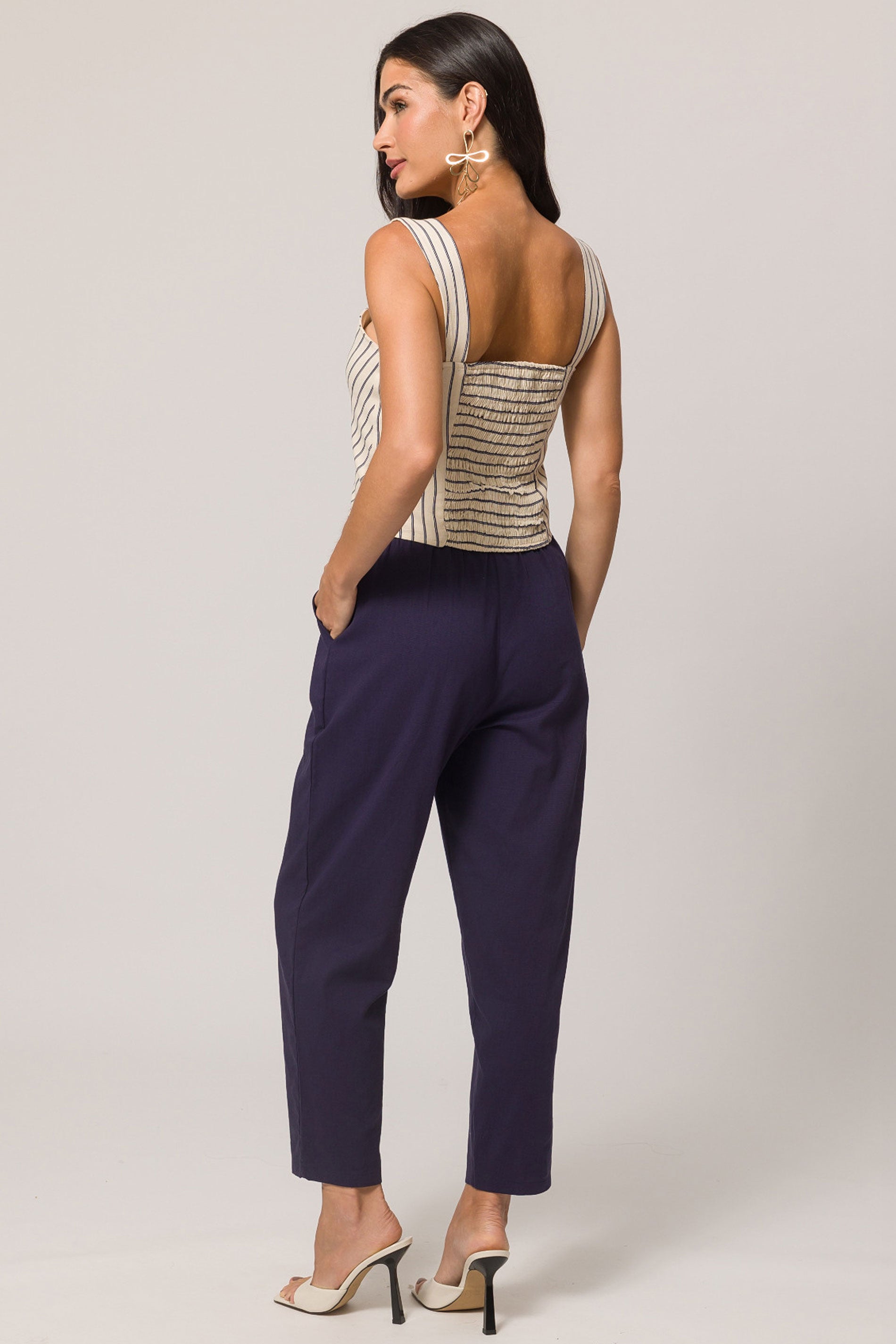 Blusa de Alça em Plano Linen