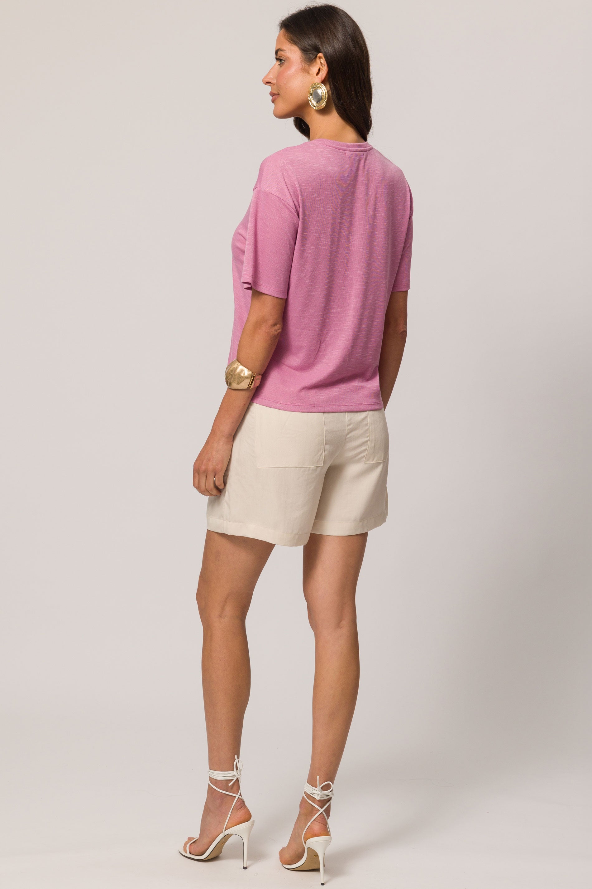 T-shirt em Tricot Flamê