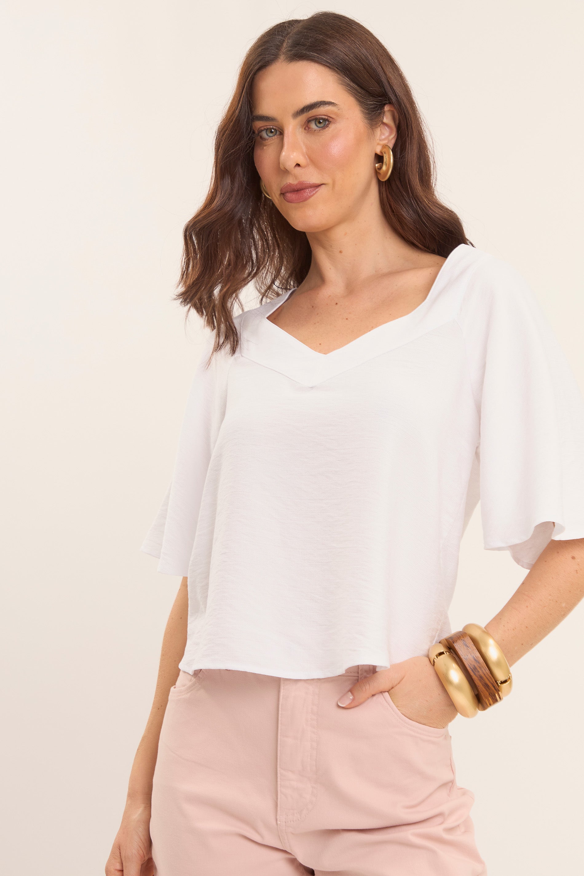 Calça Lavanda Mom Oliva em Sarja