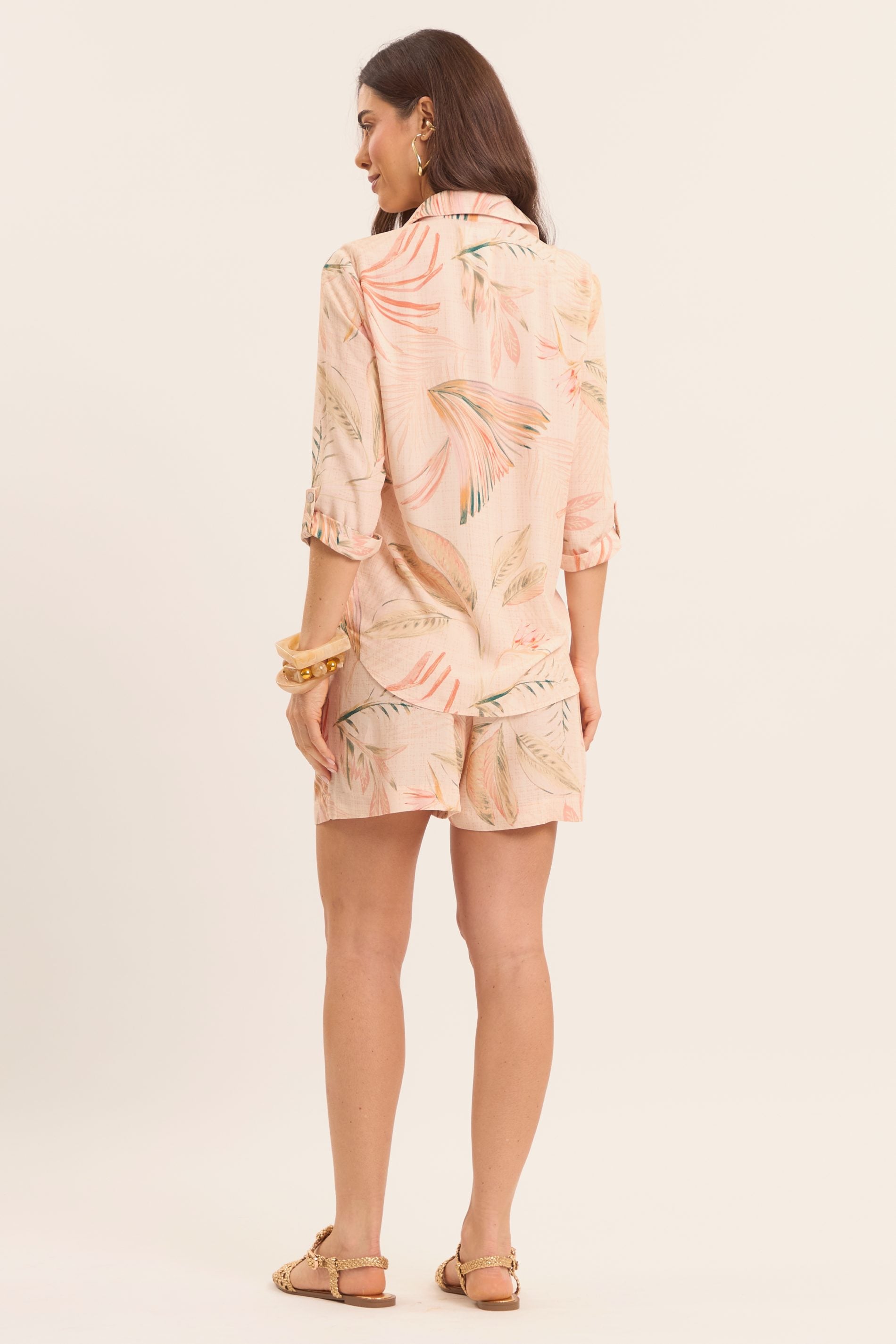 Camisa Manga Longa Veraneio Estampada