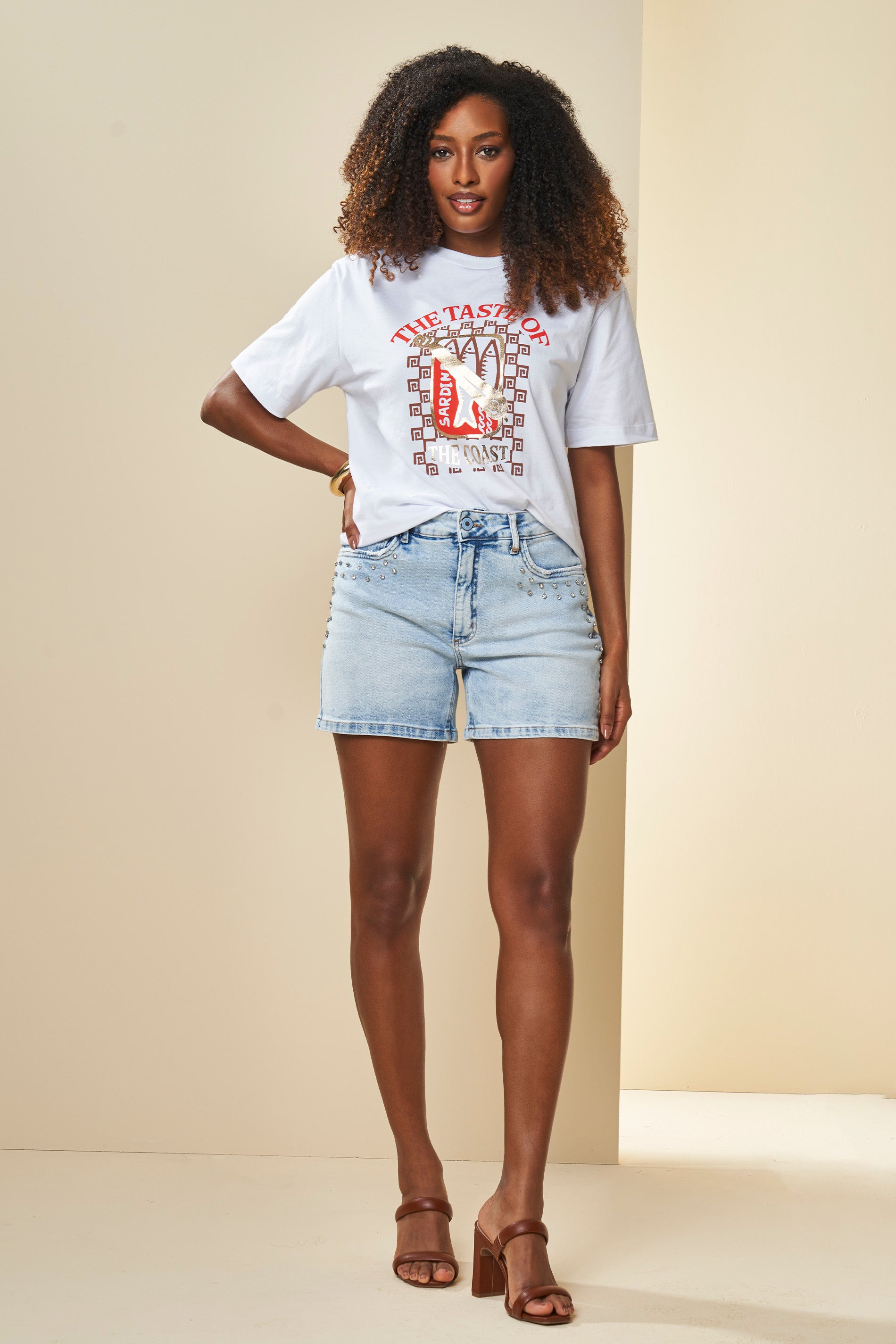 T-Shirt Básica Veraneio Estampada