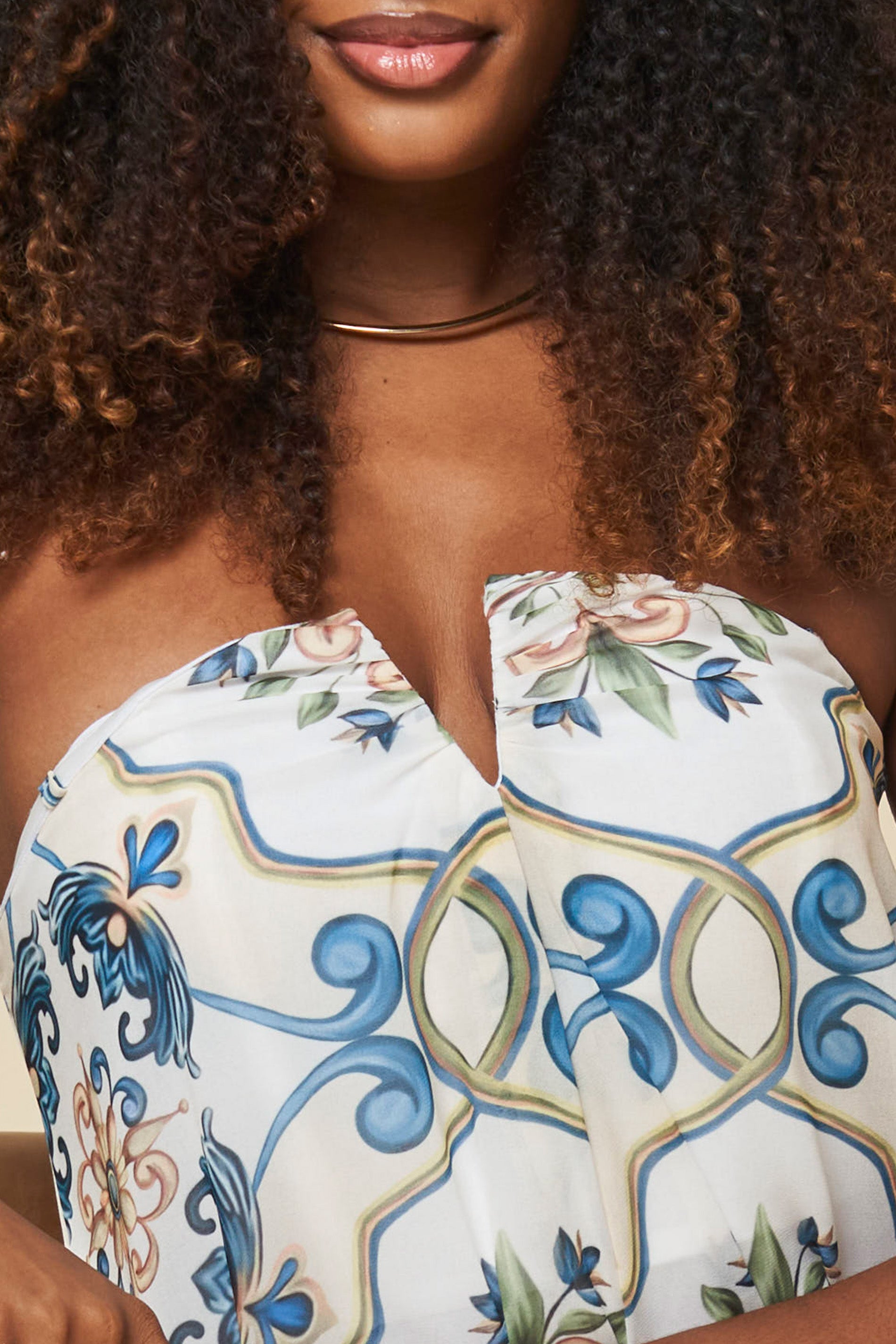 Vestido Longo Lusitana Tomara que Caia Estampado