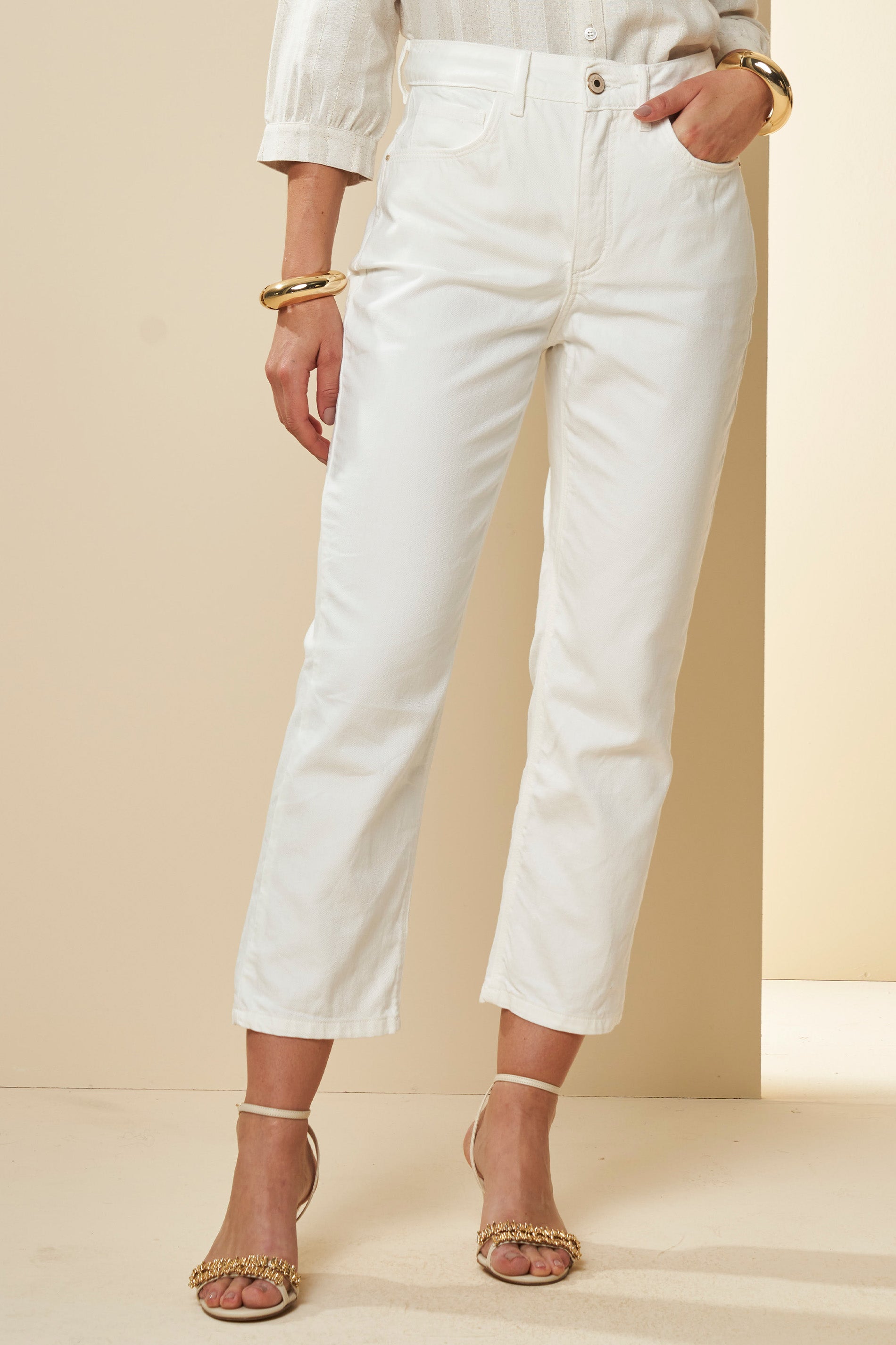 Calça Cintura Média Celebration Reta Slim