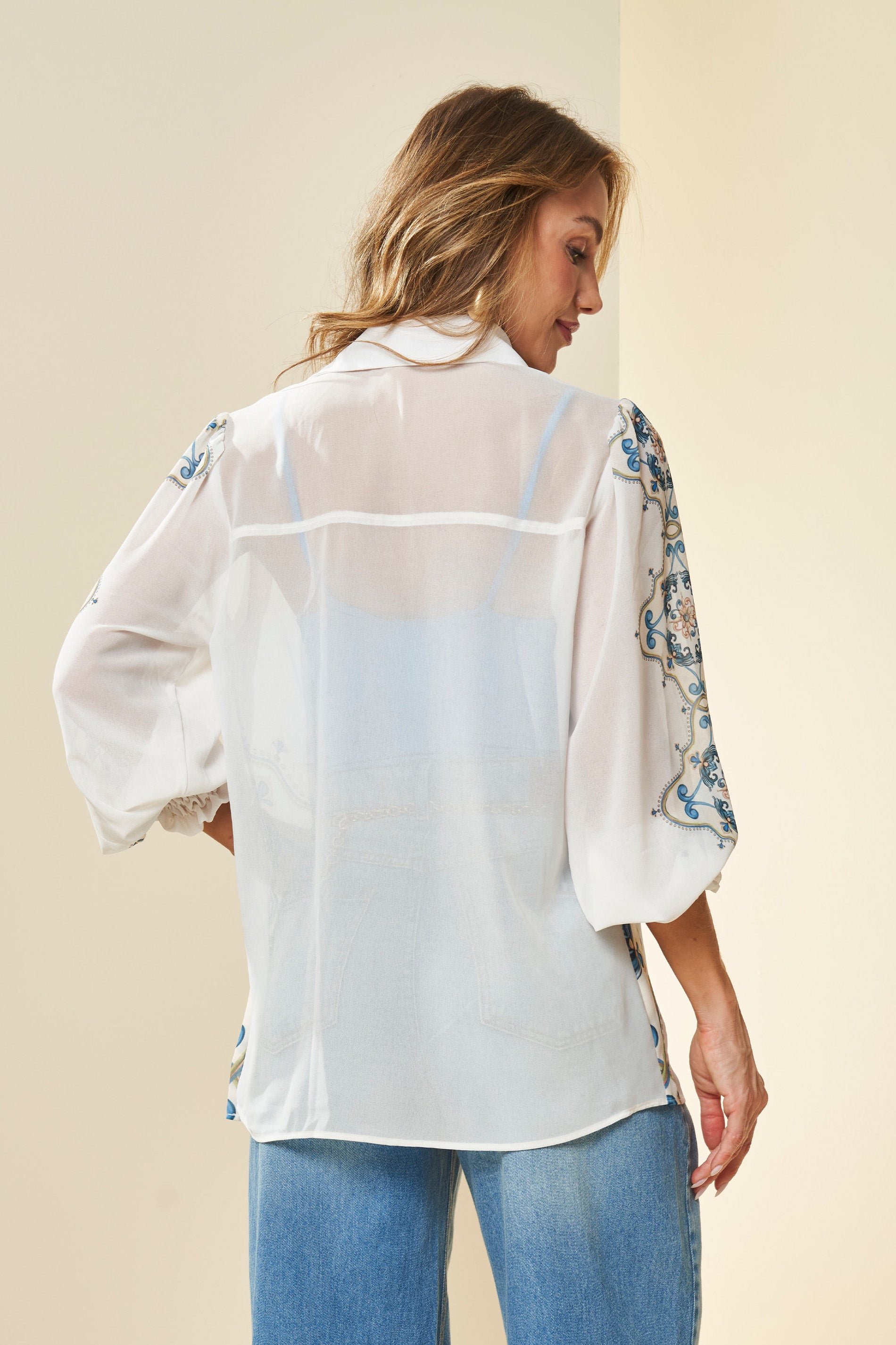 Camisa Manga Longa Lusitana Estampada