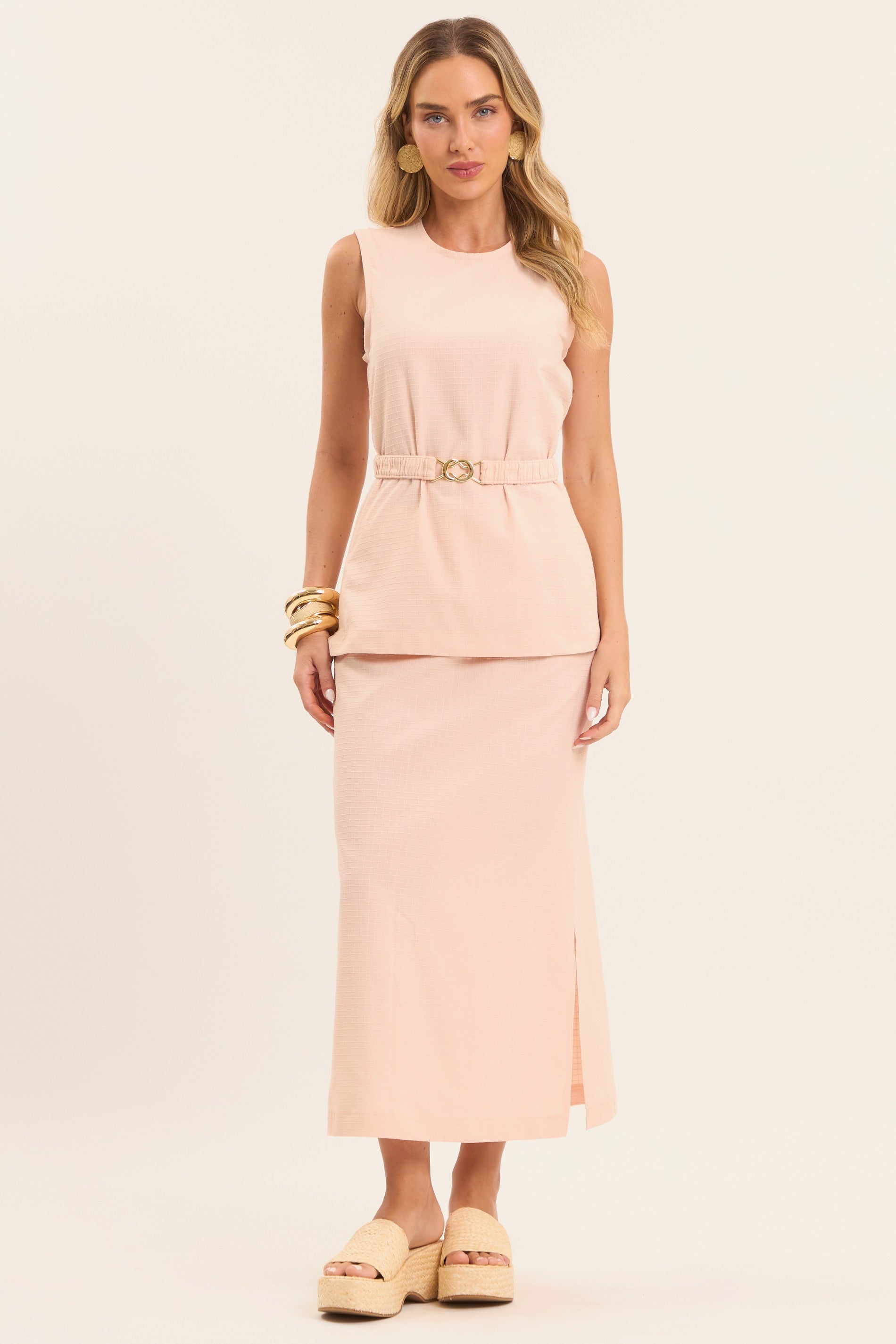 Blusa Oliva em New Grid