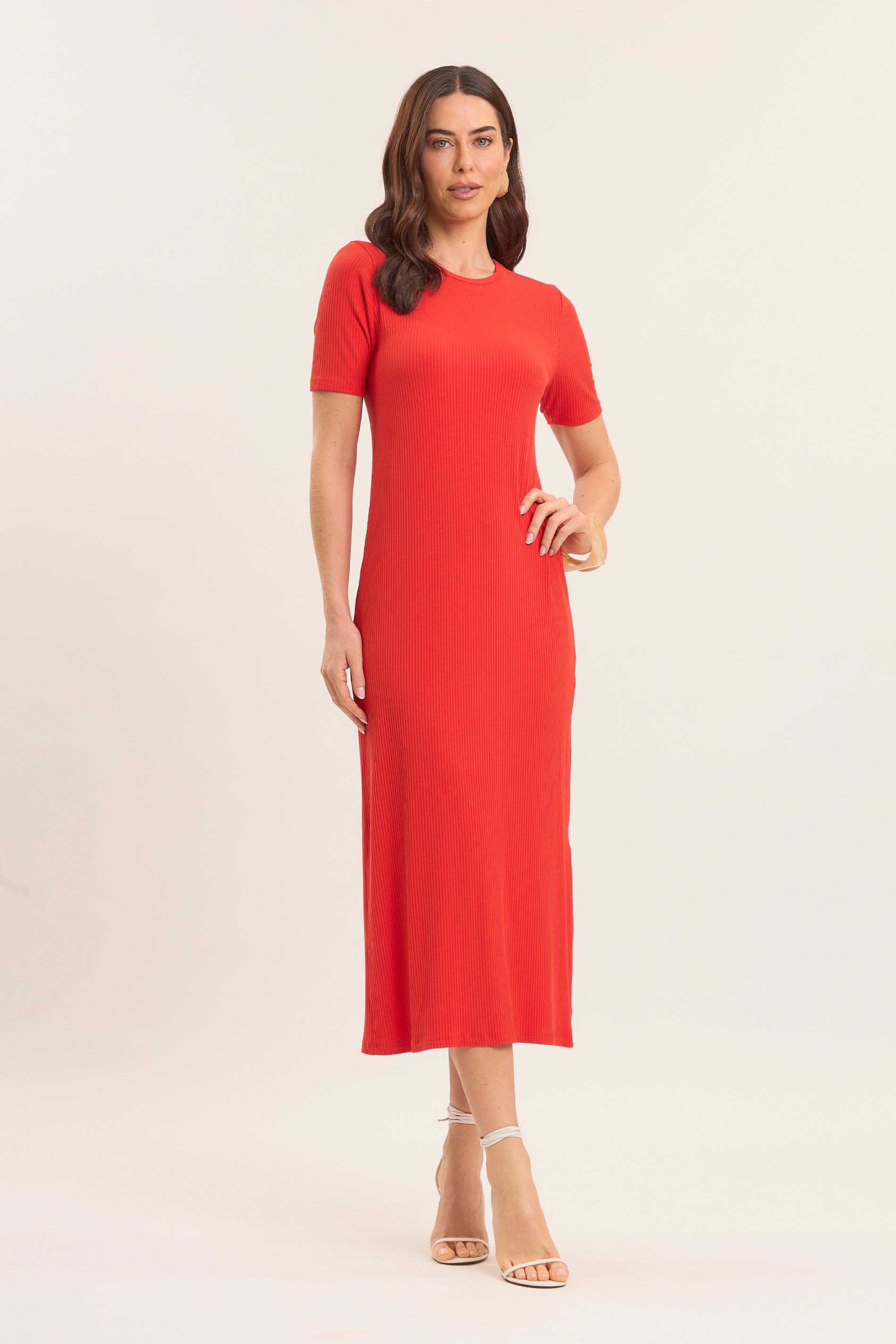 Vestido Midi Oliva em Ribana