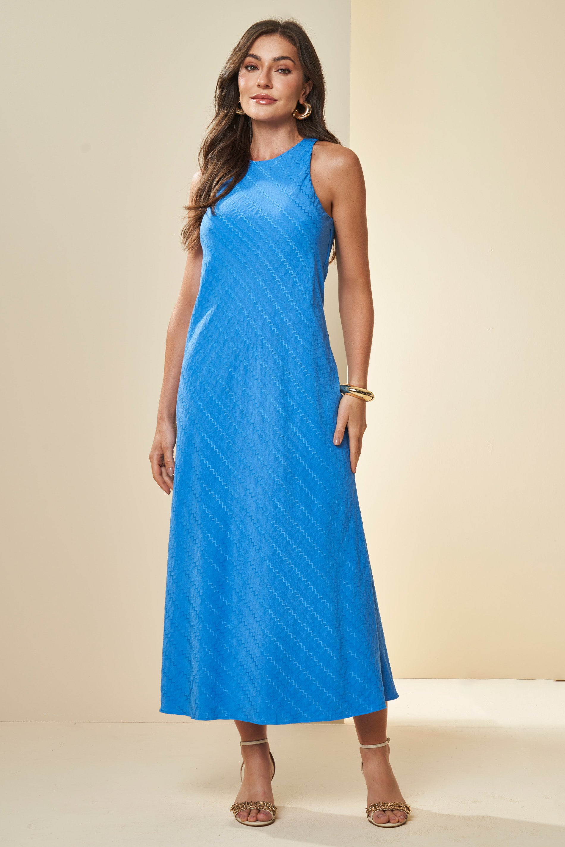 Vestido Longo Brisamar Texturizado