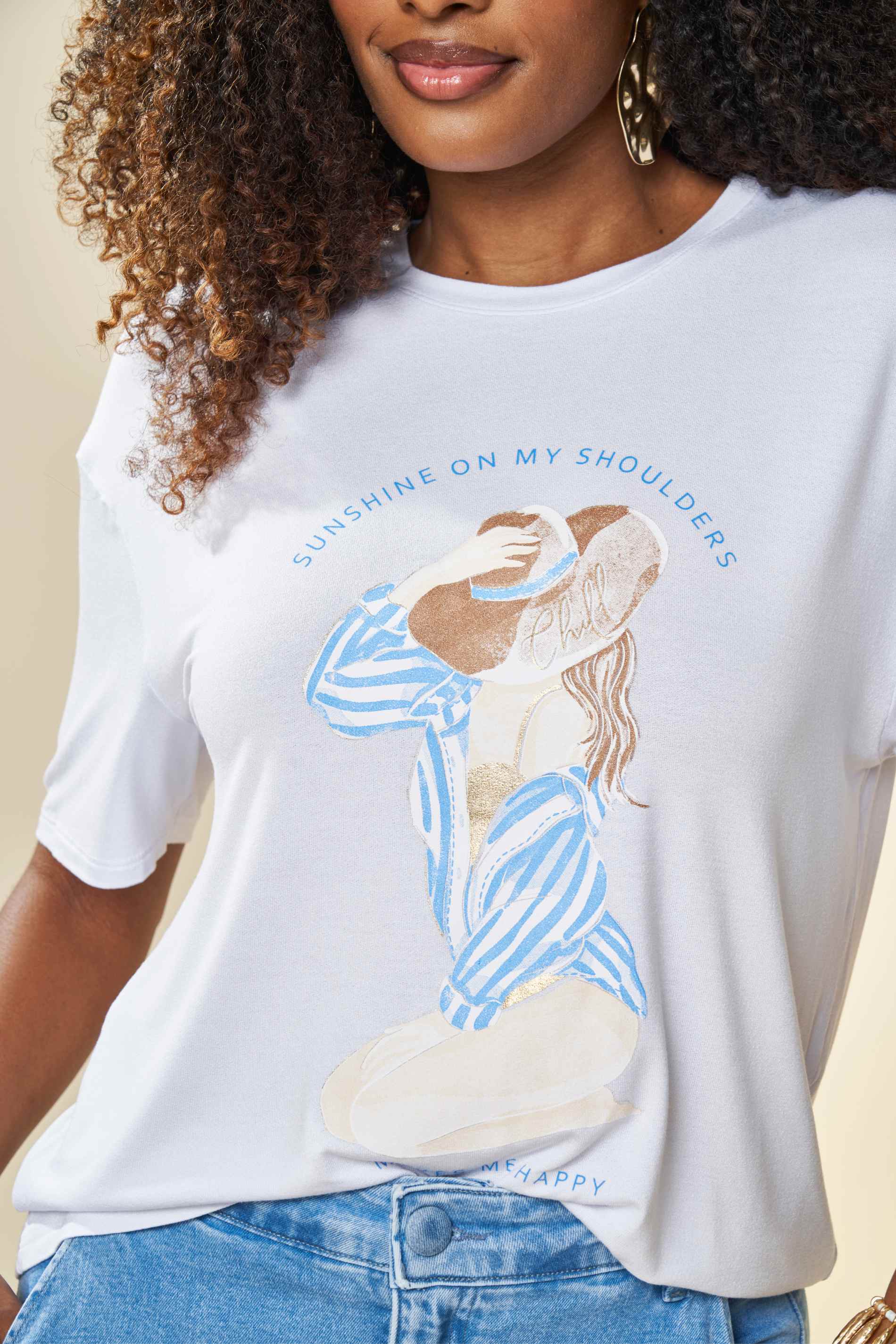 T-Shirt Veraneio Estampada