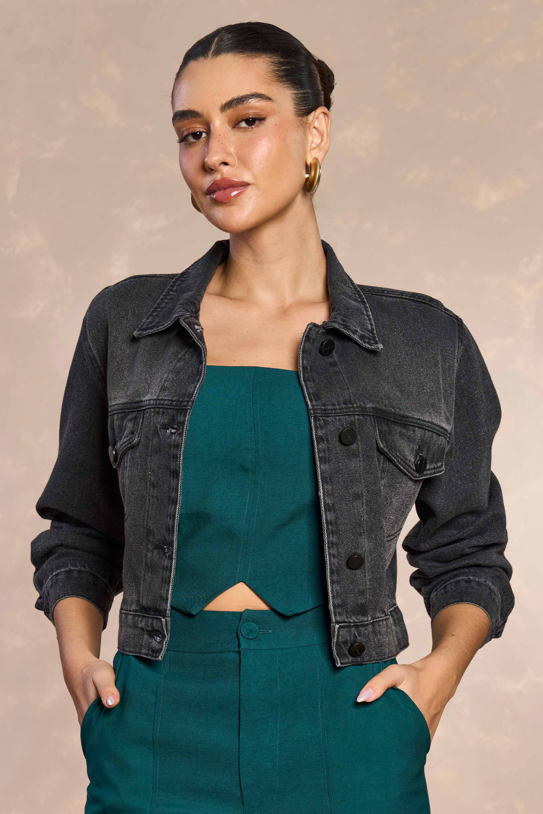 Jaqueta Urban Desire em Denim Black