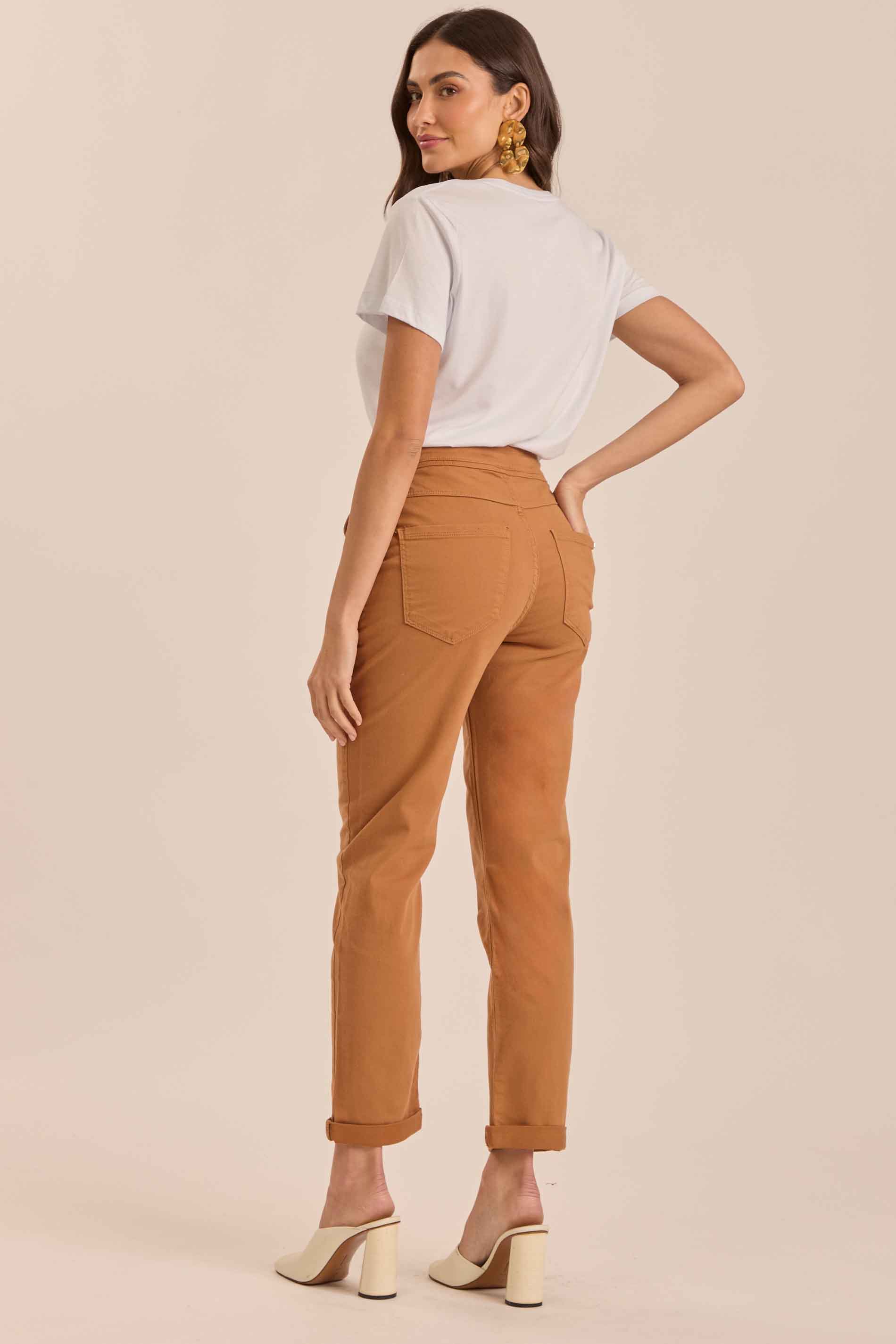 Calça Boyfriend Cozy Winter em Sarja