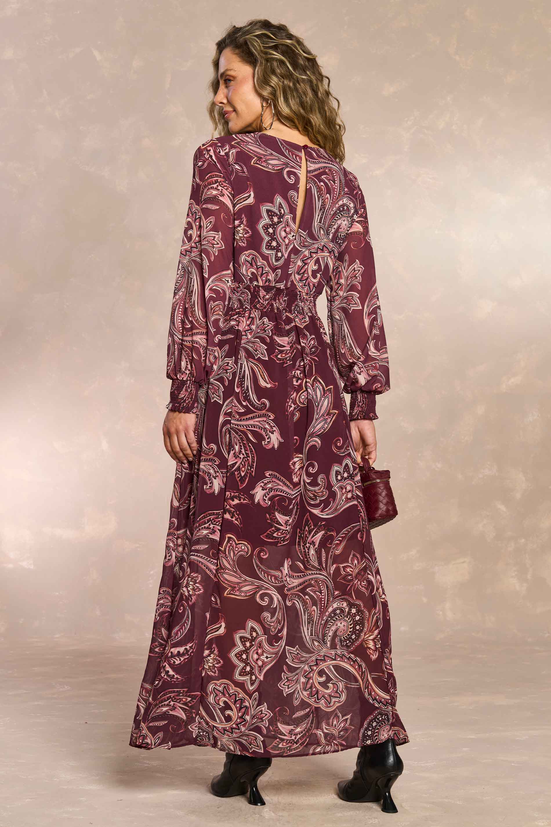 Vestido Longo Jardim Boho em Chiffon