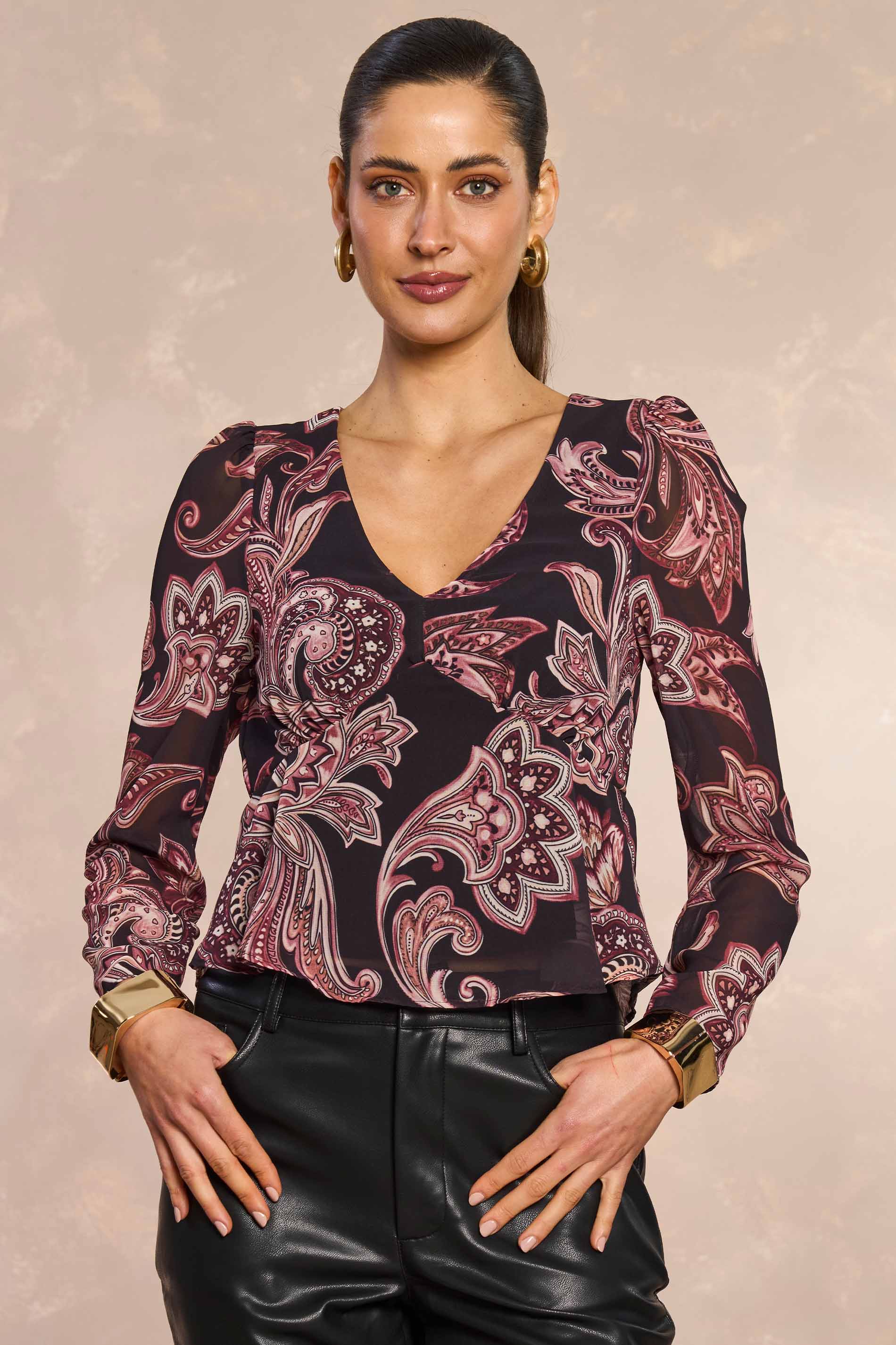 Blusa Jardim Boho Estampada
