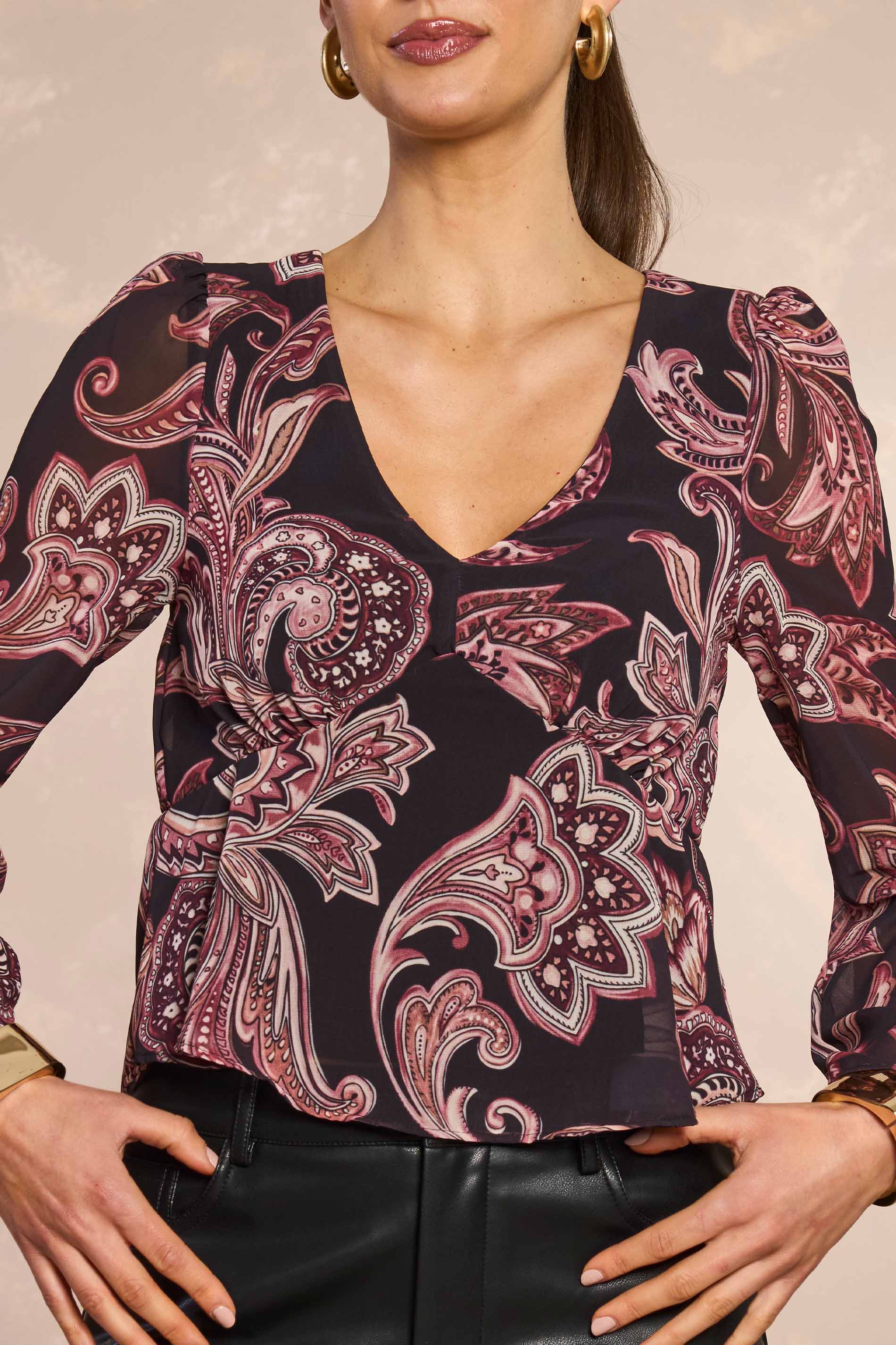 Blusa Jardim Boho Estampada