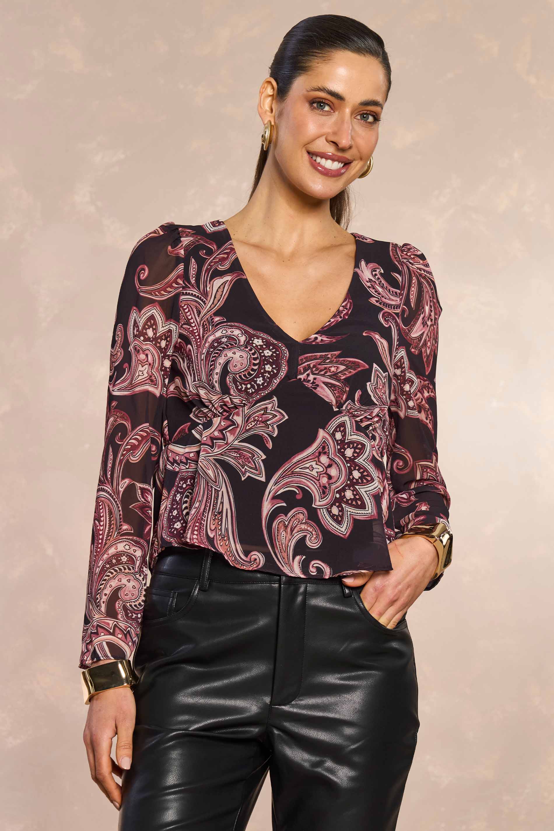 Blusa Jardim Boho Estampada