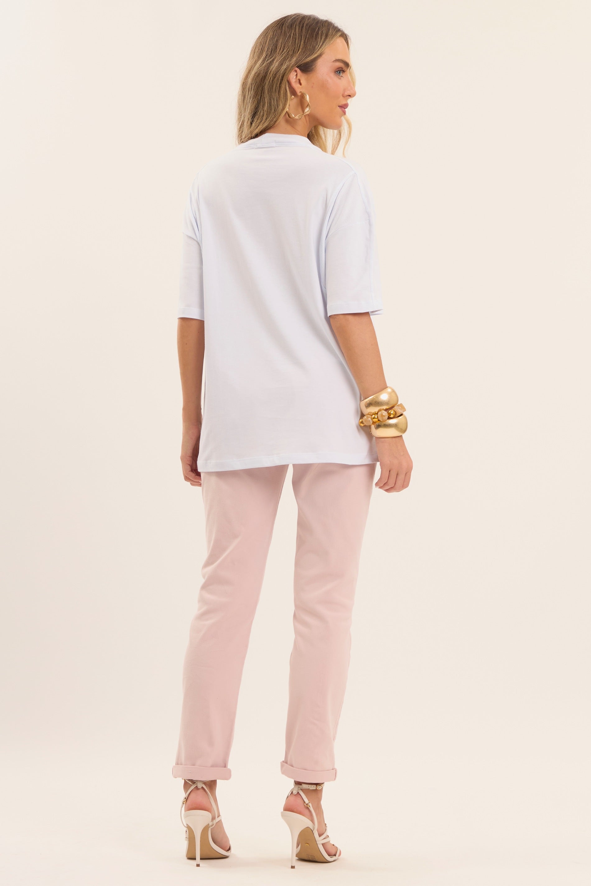 T-Shirt Boho em Meia Malha