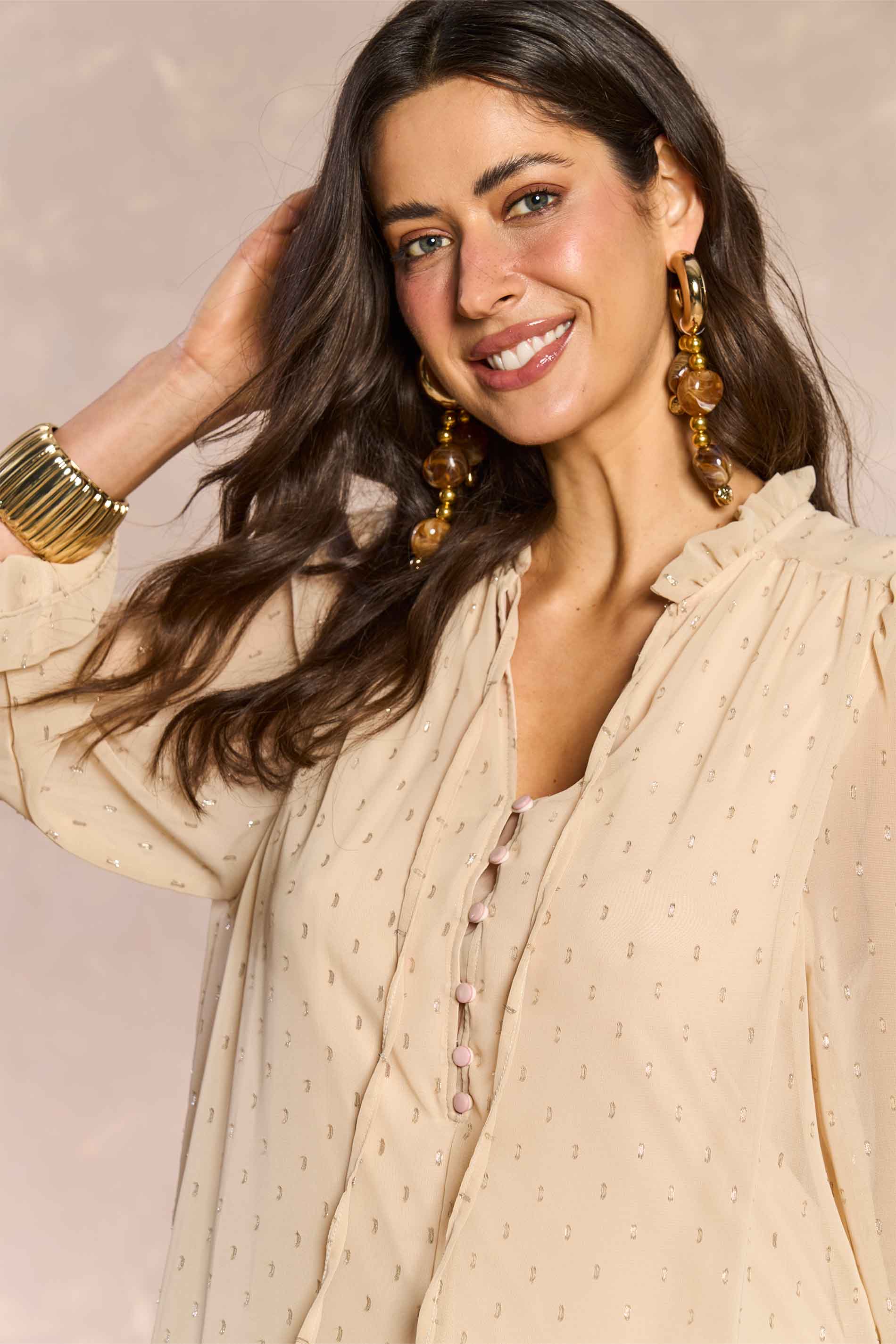 Vestido Curto Jardim Boho em Chiffon