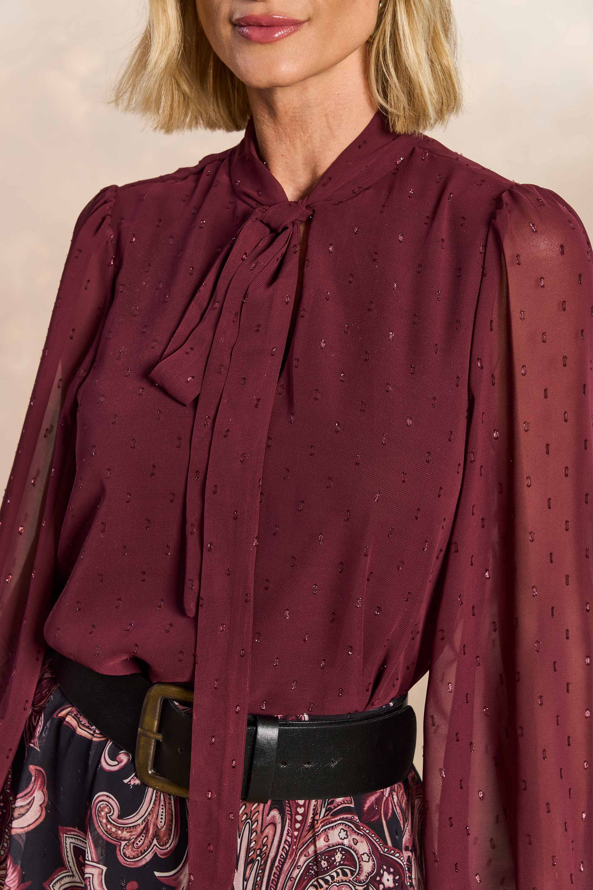 Blusa Jardim Boho em Chiffon