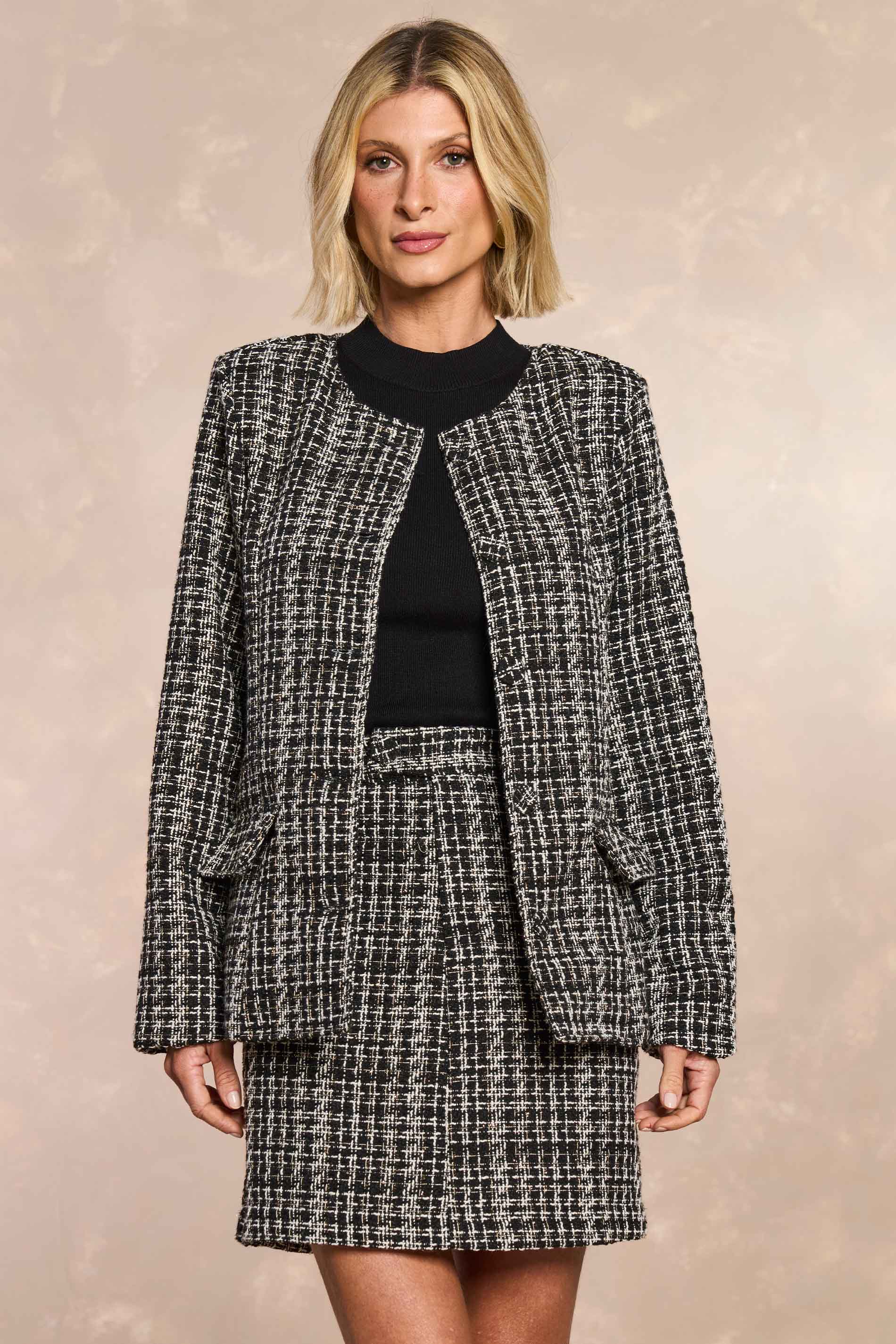 Casaco Urban Desire em Tweed