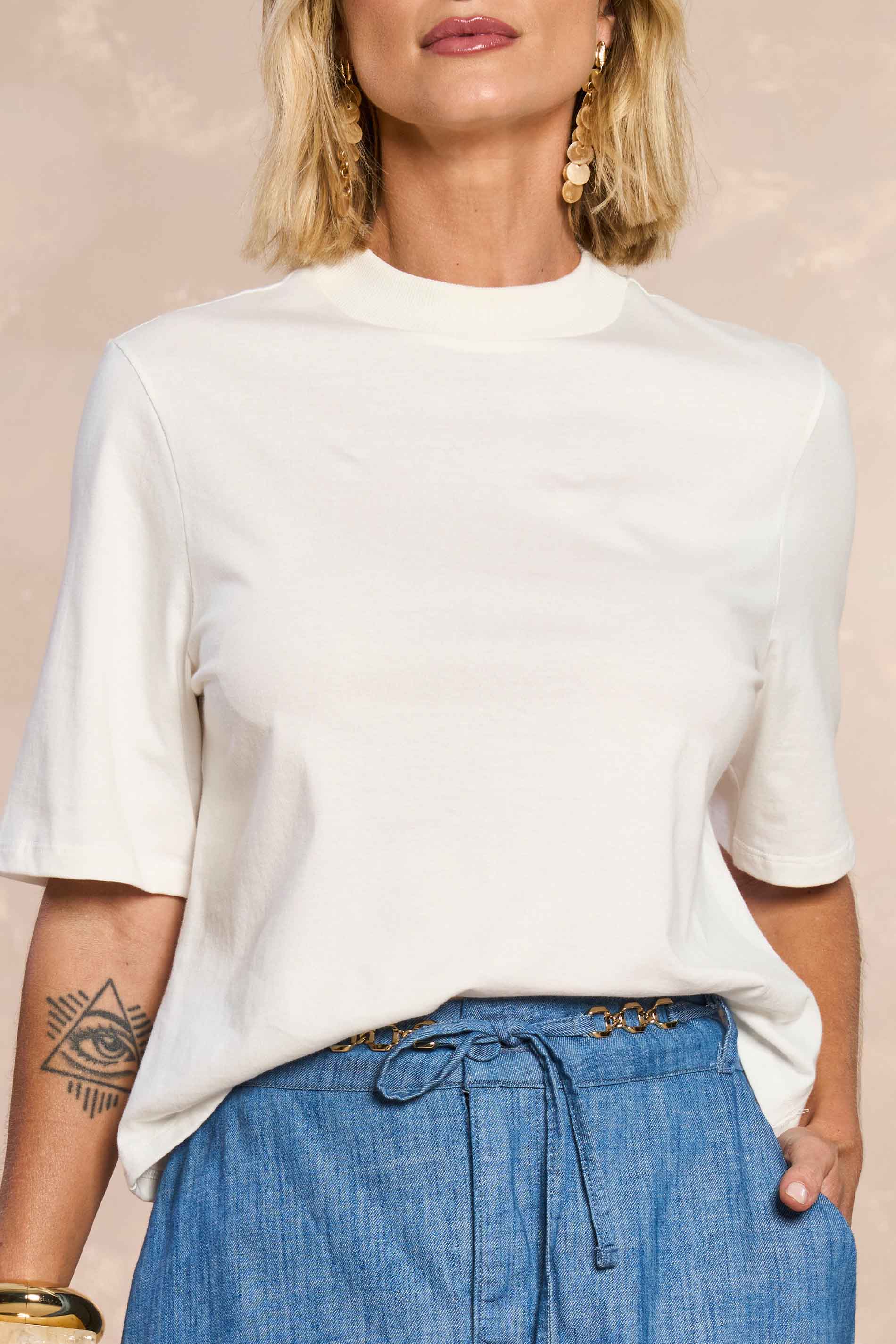 T-shirt Tropical Garden em Malha