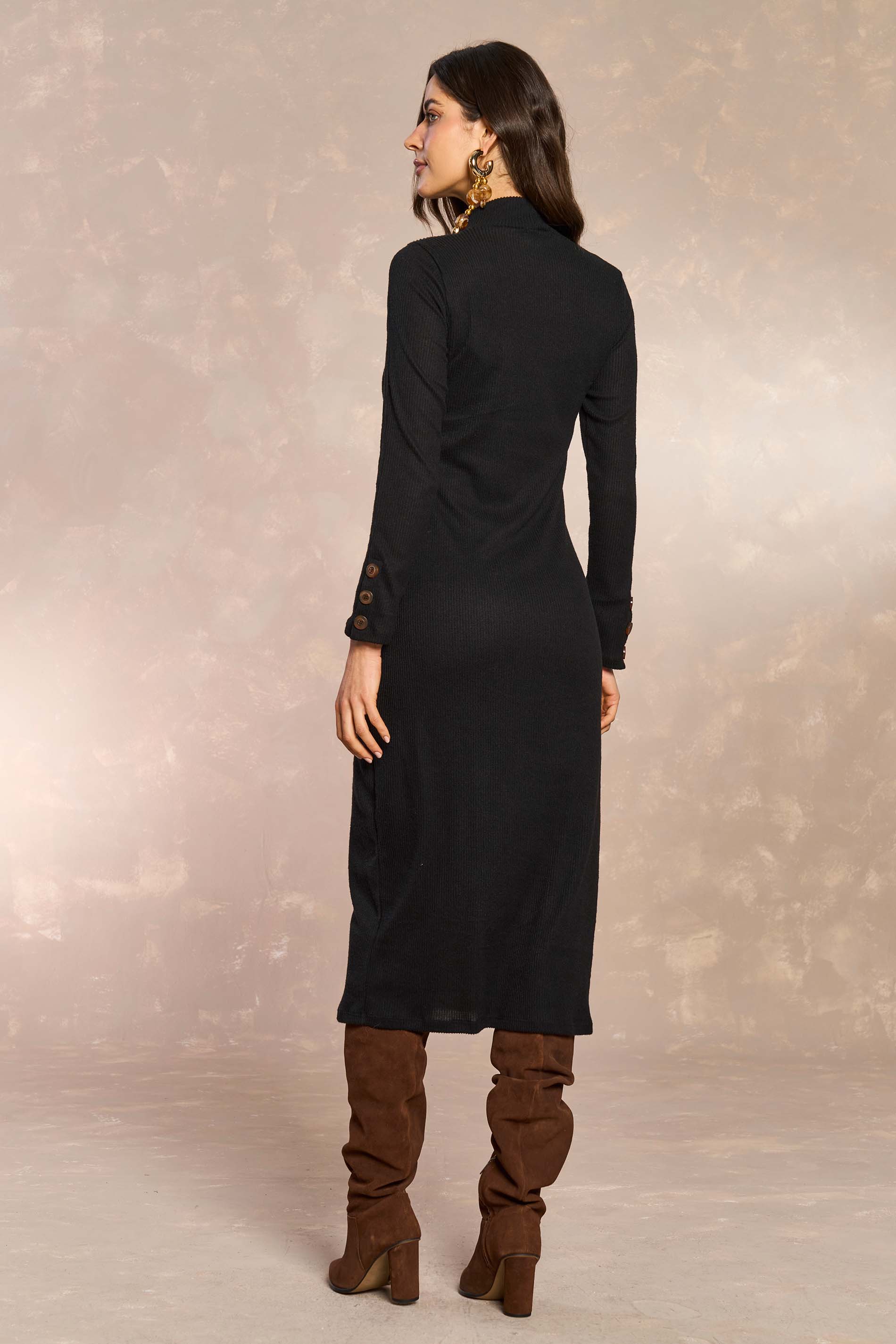 Vestido Midi Cozy Winter em Tricot