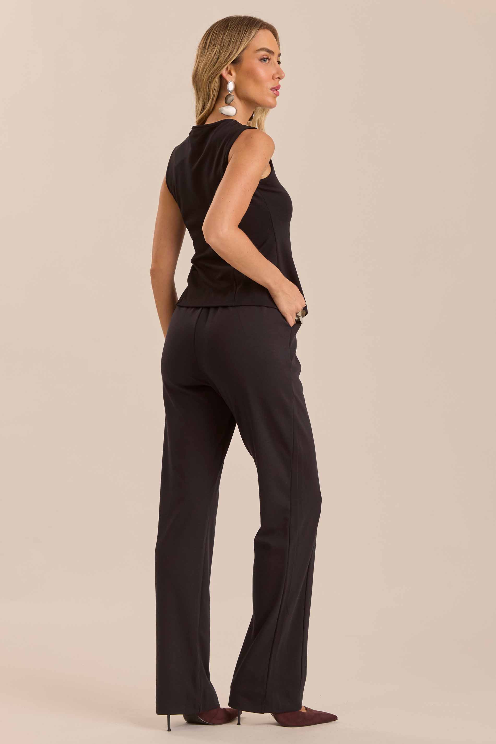 Calça Reta Retrô Glam