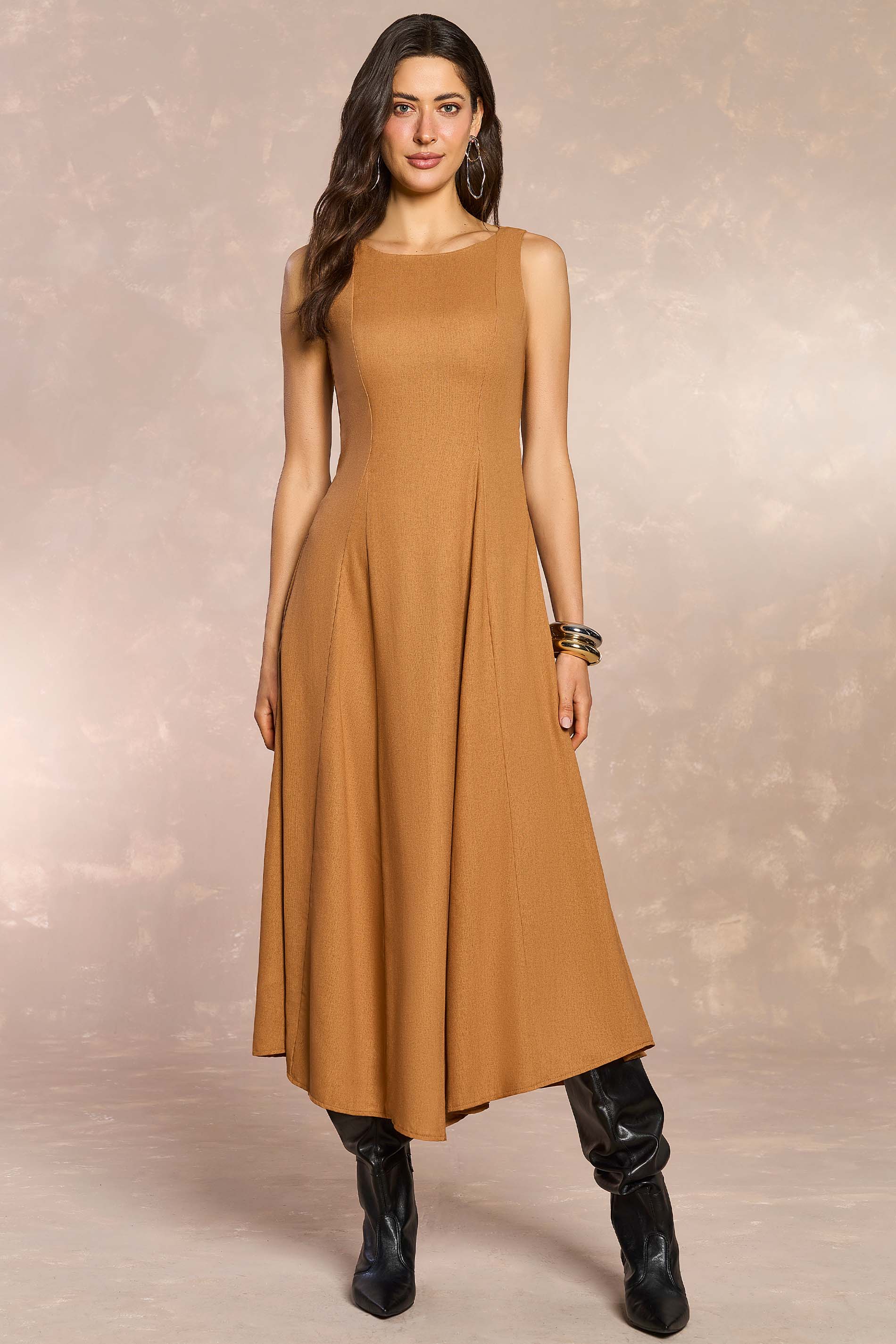 Vestido Longo Jardim Garden em Linho