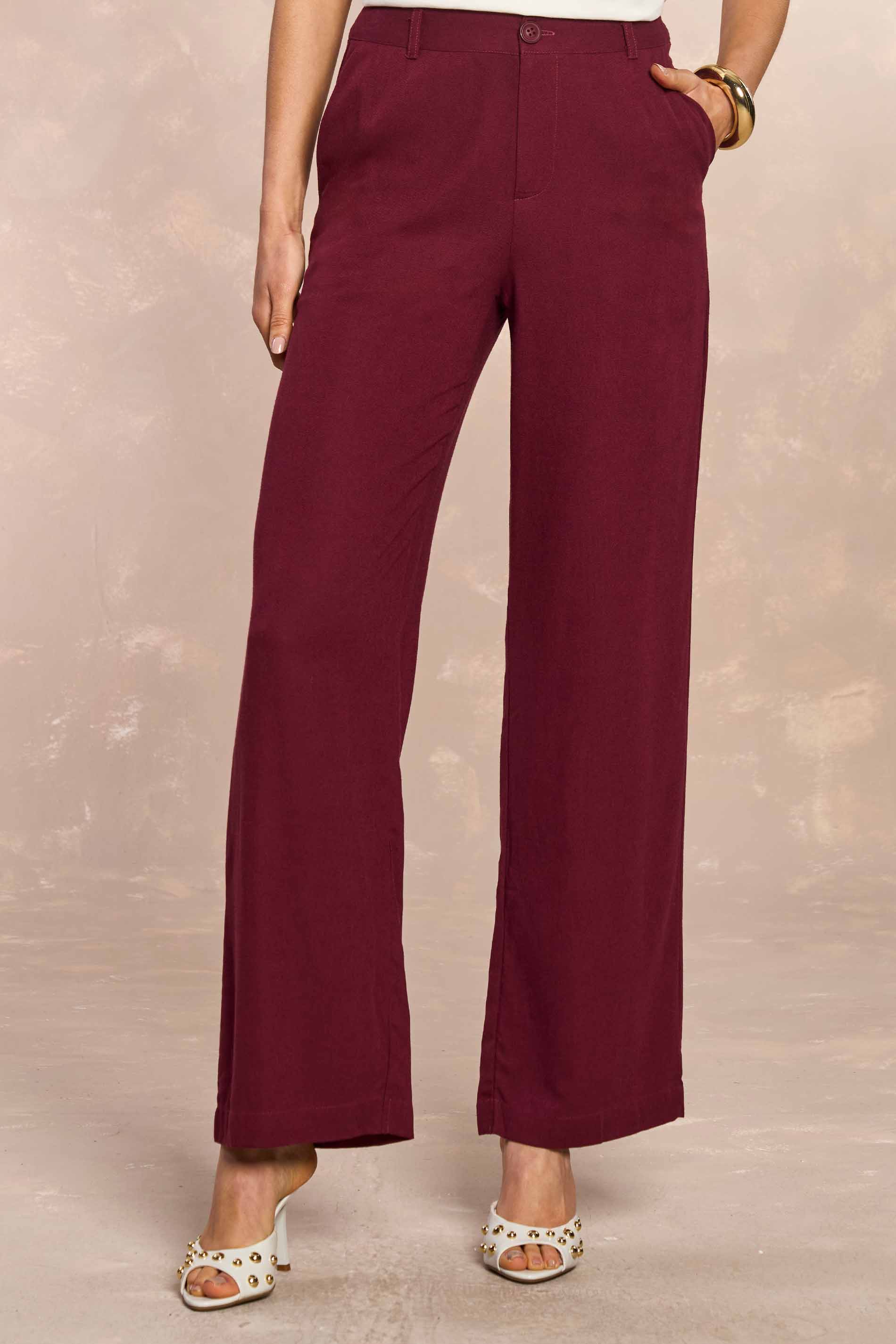 Calça Reta Jardim Decor em Linen