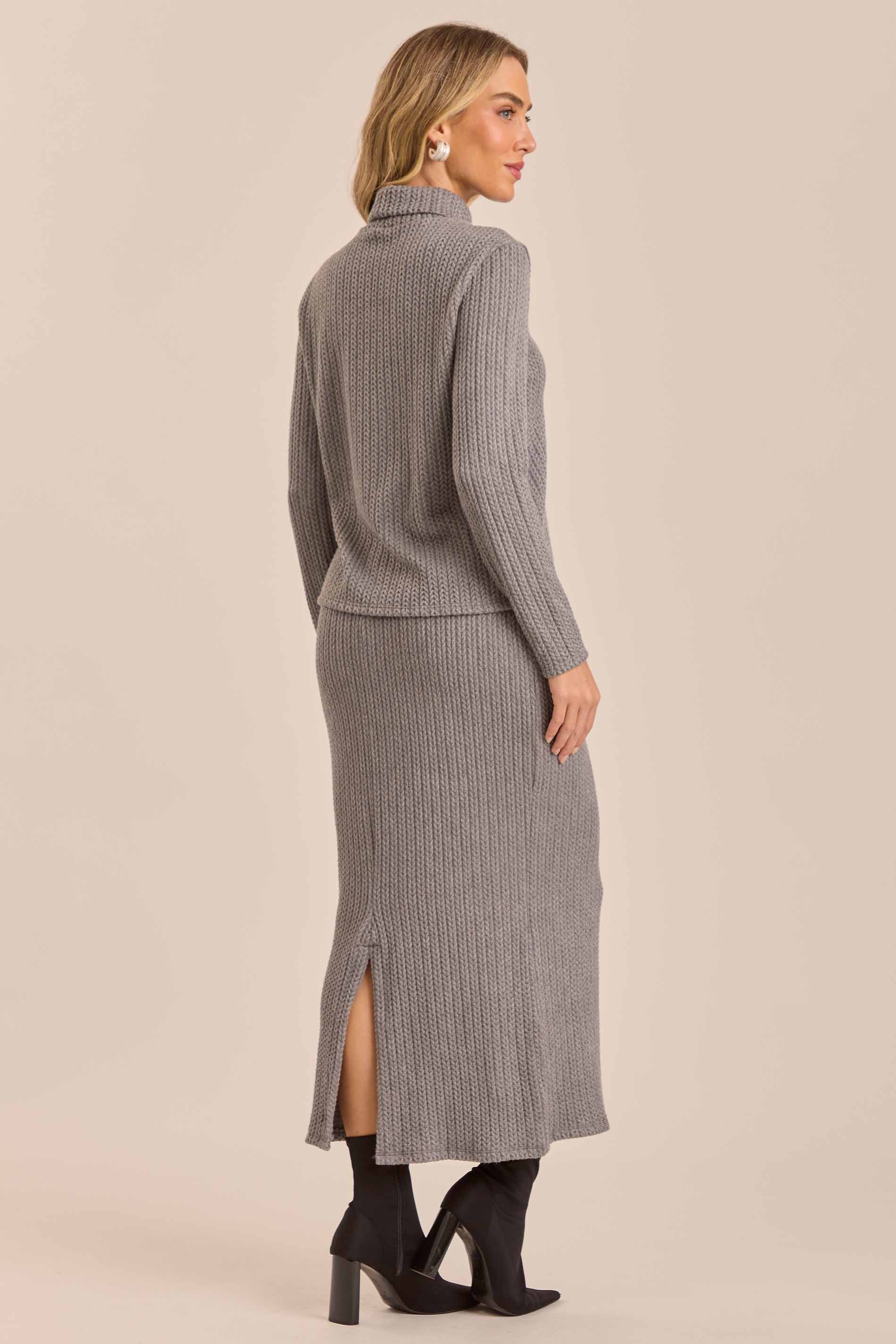 Saia Midi Cozy Winter e Tricot