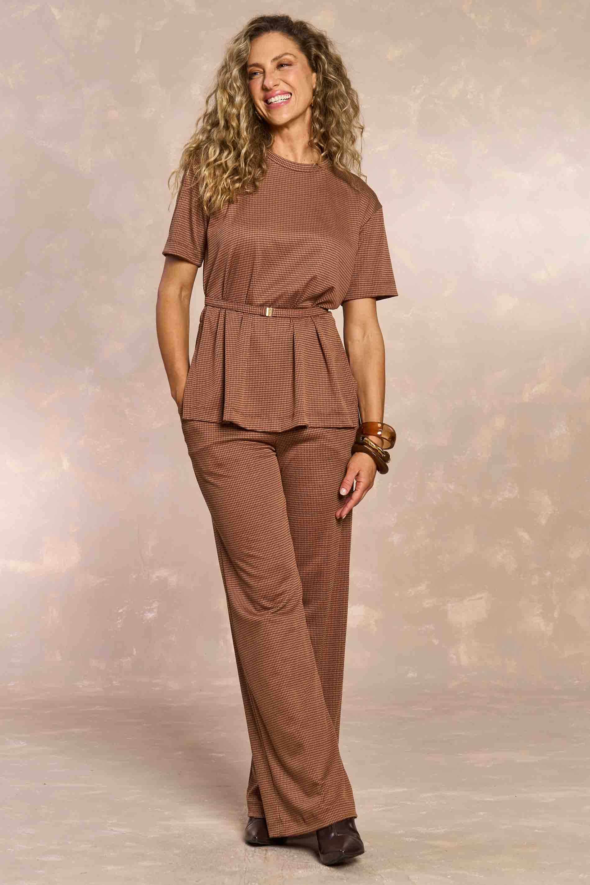 Blusa Jardim Boho em Jacquard Pied Pool