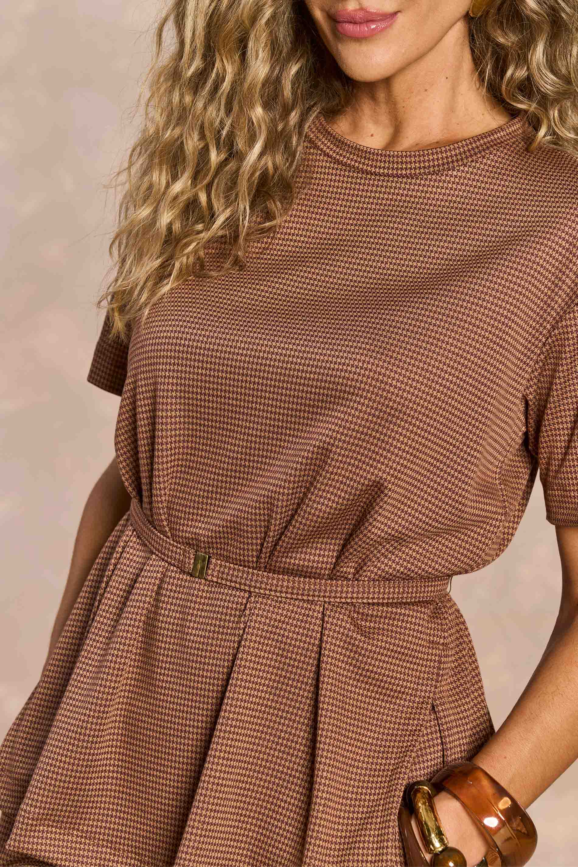 Blusa Jardim Boho em Jacquard Pied Pool