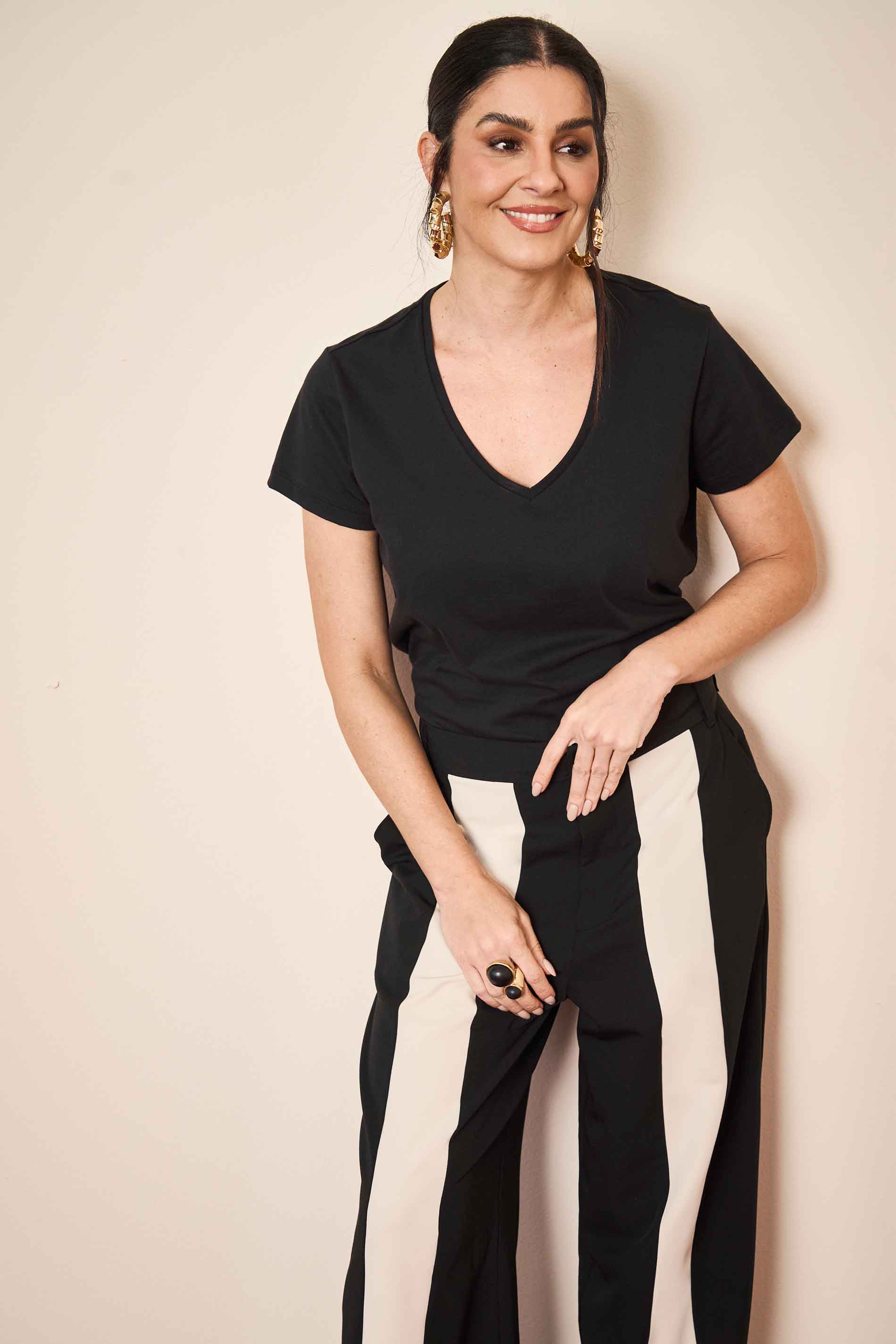 Calça Wild Orchid Wide Leg em Alfaiataria