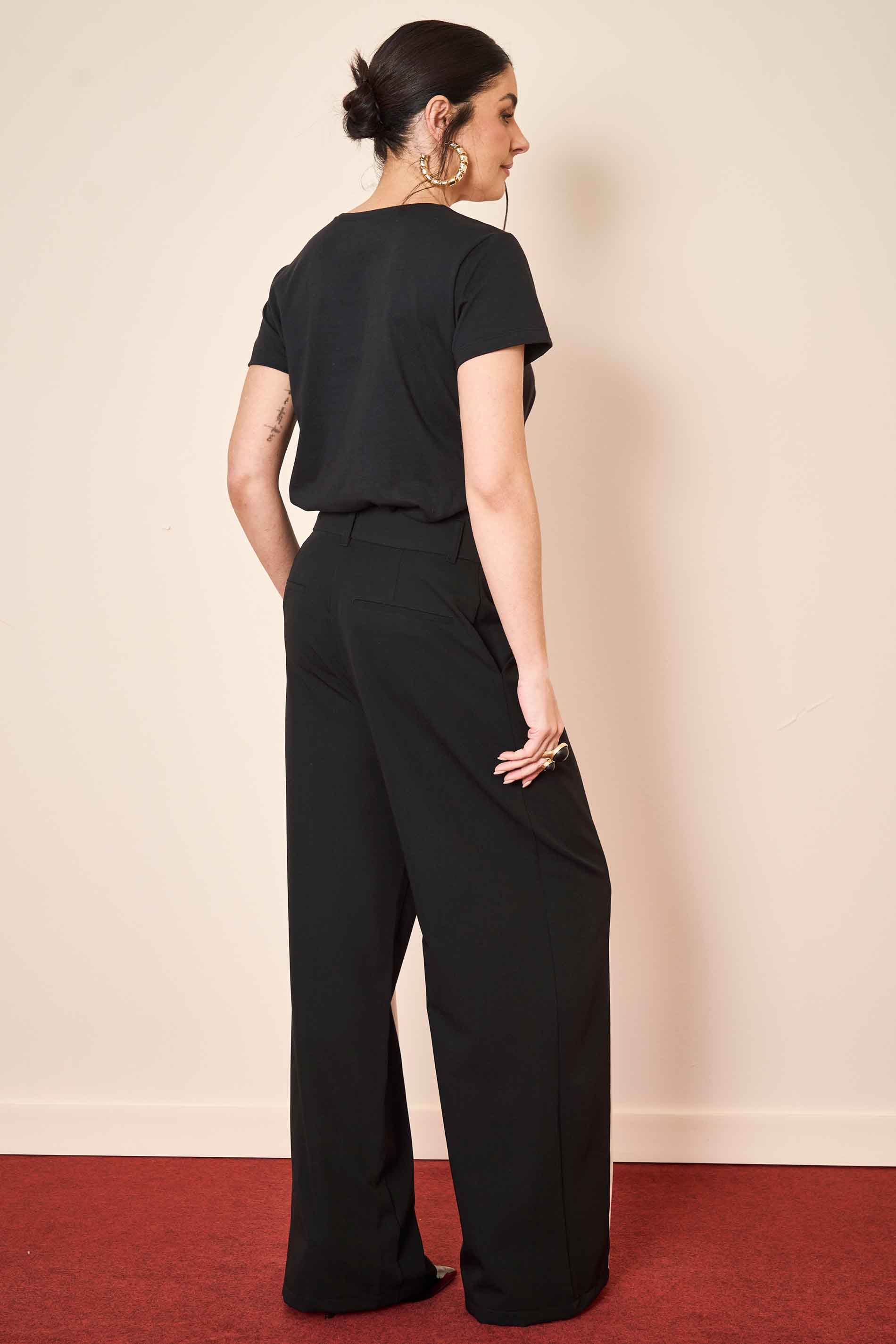 Calça Wild Orchid Wide Leg em Alfaiataria