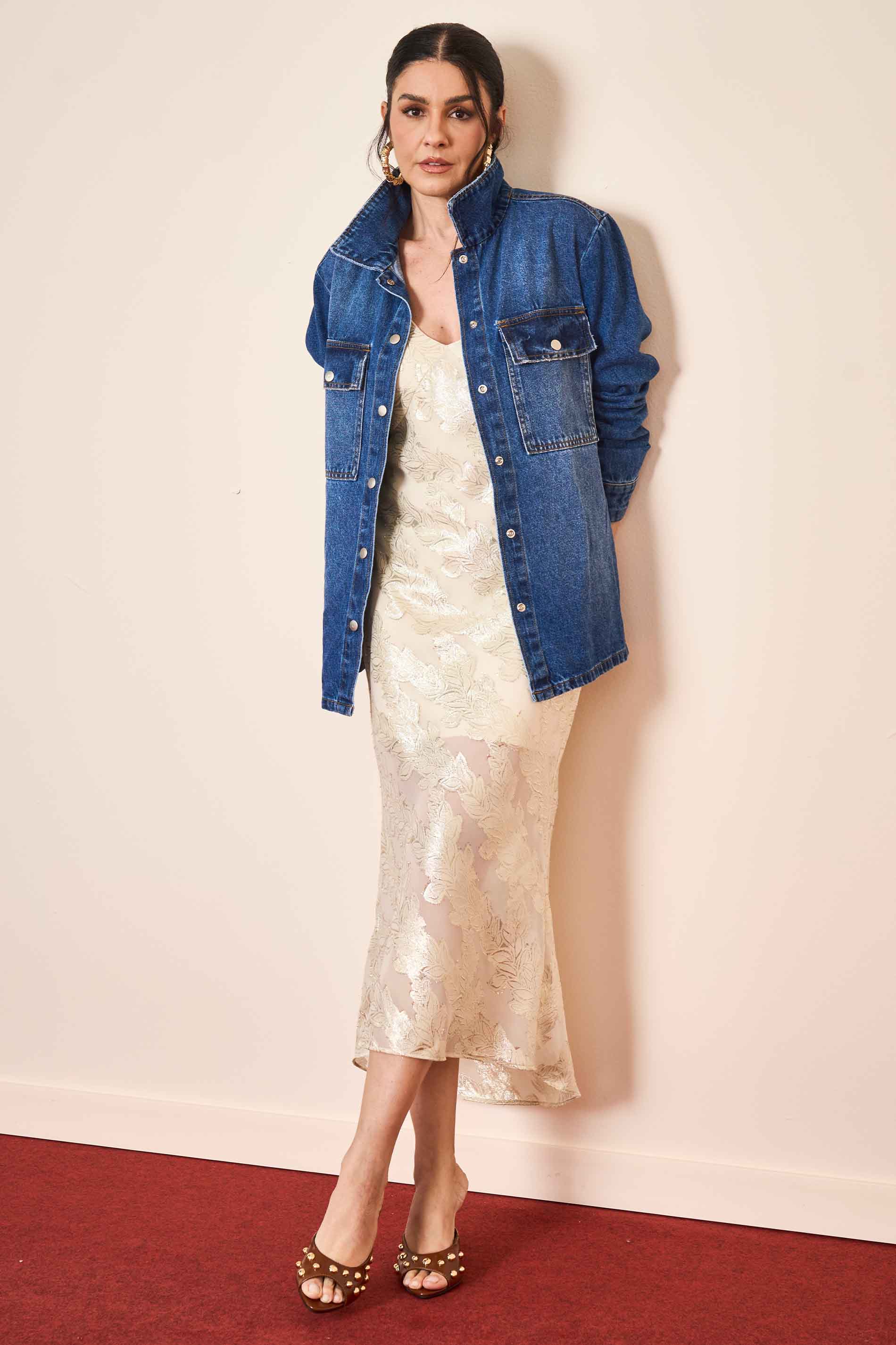 Vestido Midi Wild Orchid de Alça