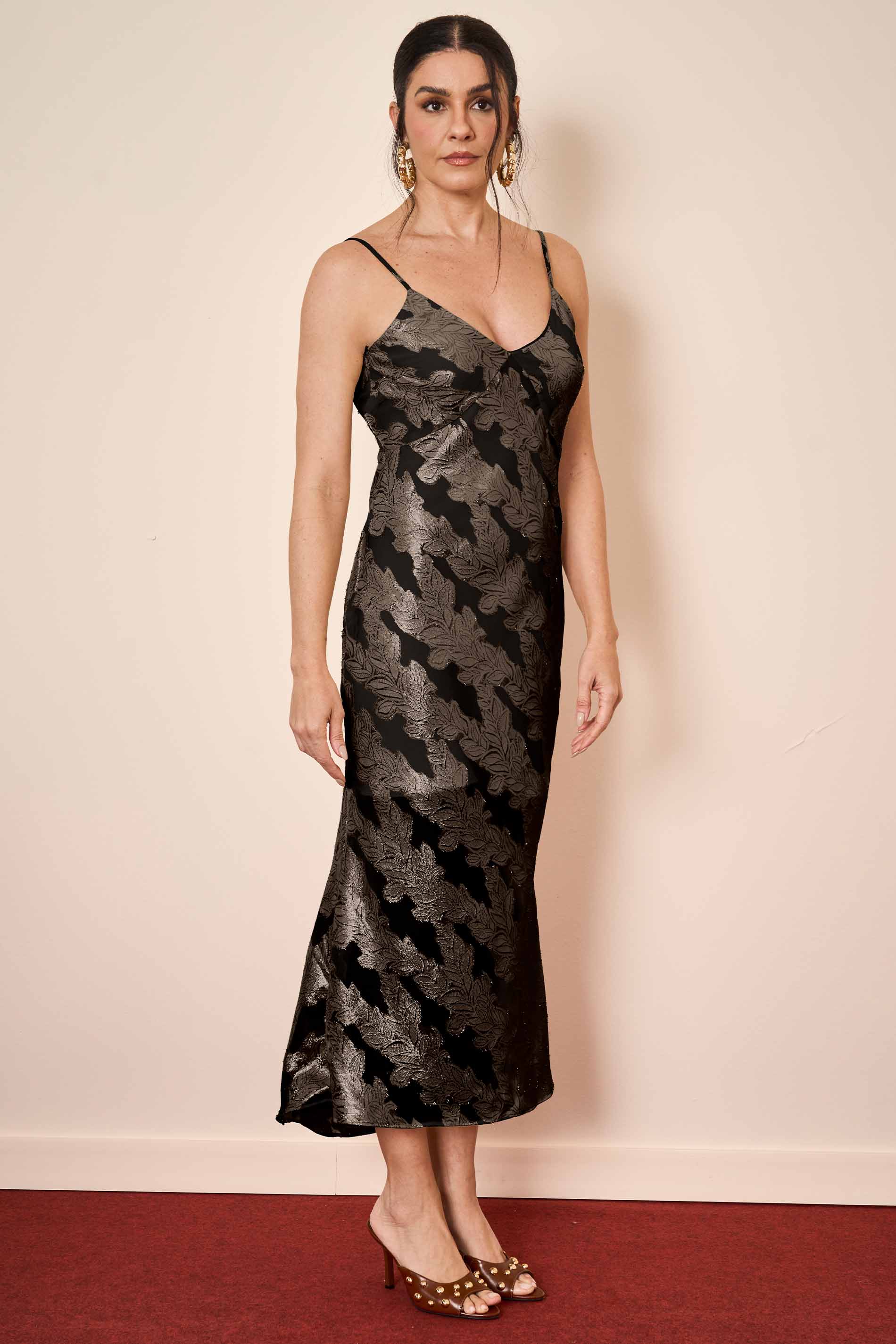 Vestido Midi Wild Orchid de Alça