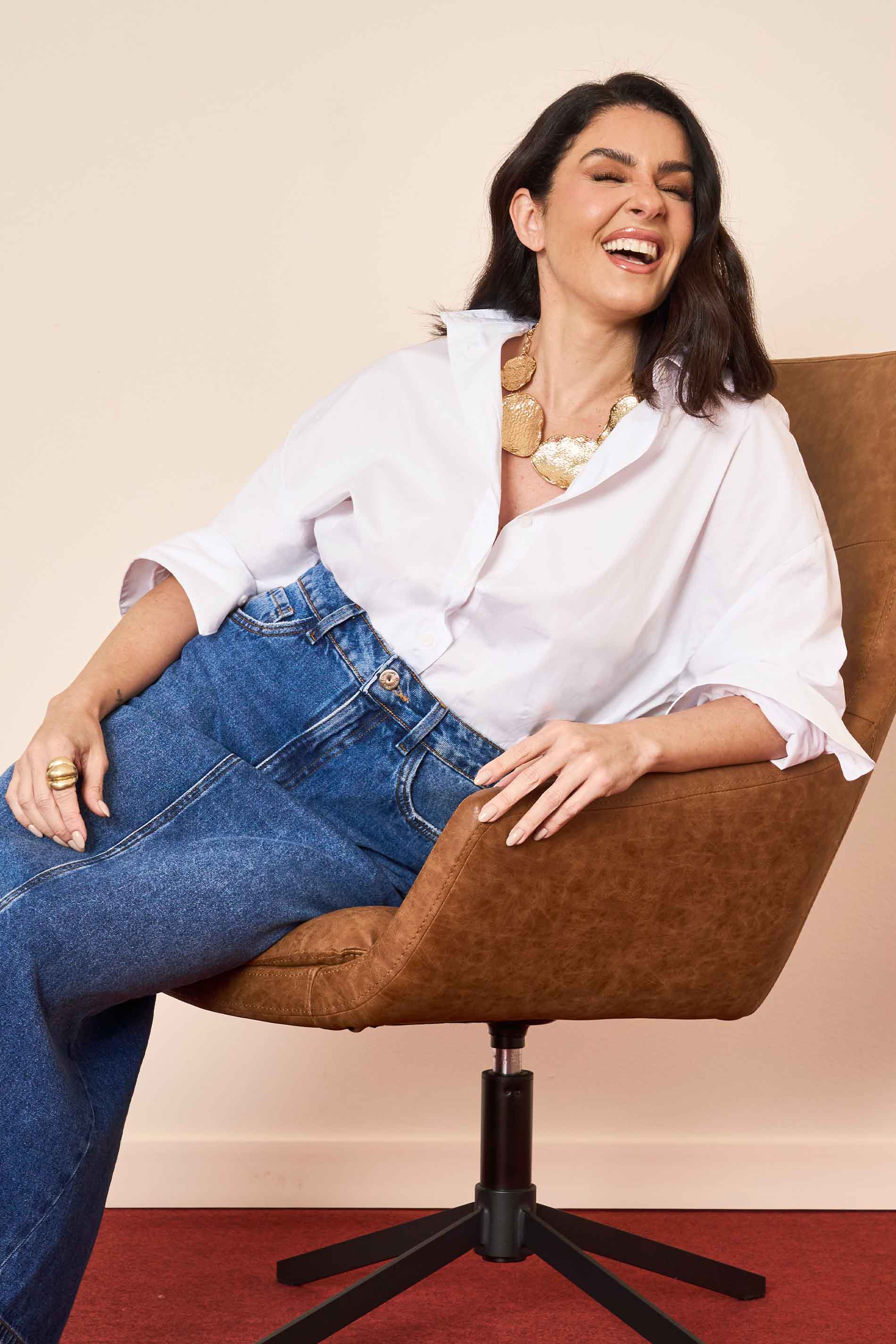 Camisa Oversized Wild Orchid Manga Longa