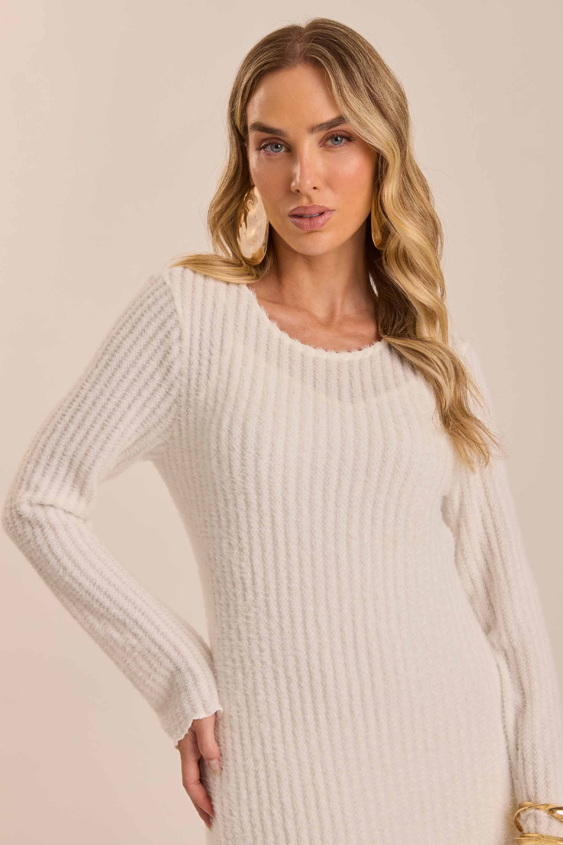 Vestido Longo Ethnic Blur em Tricot
