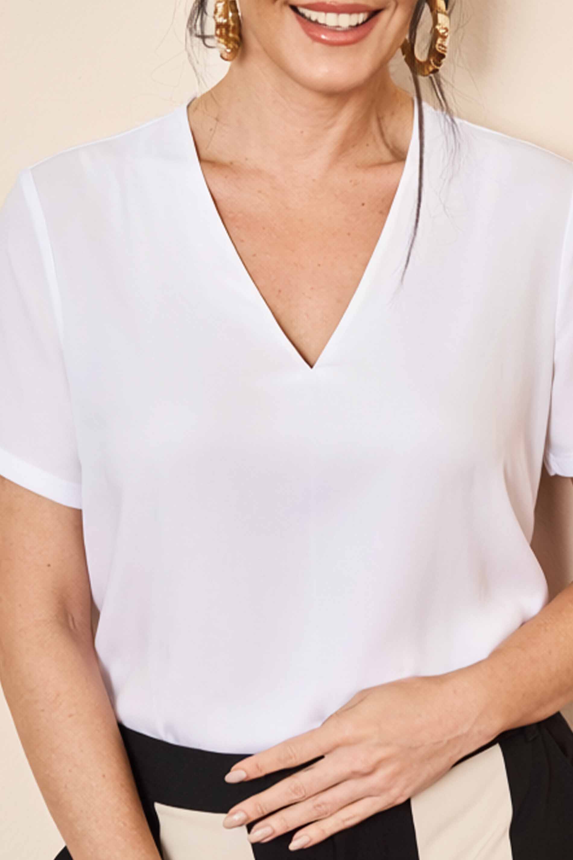 T-shirt Wild Orchid em Meia Malha