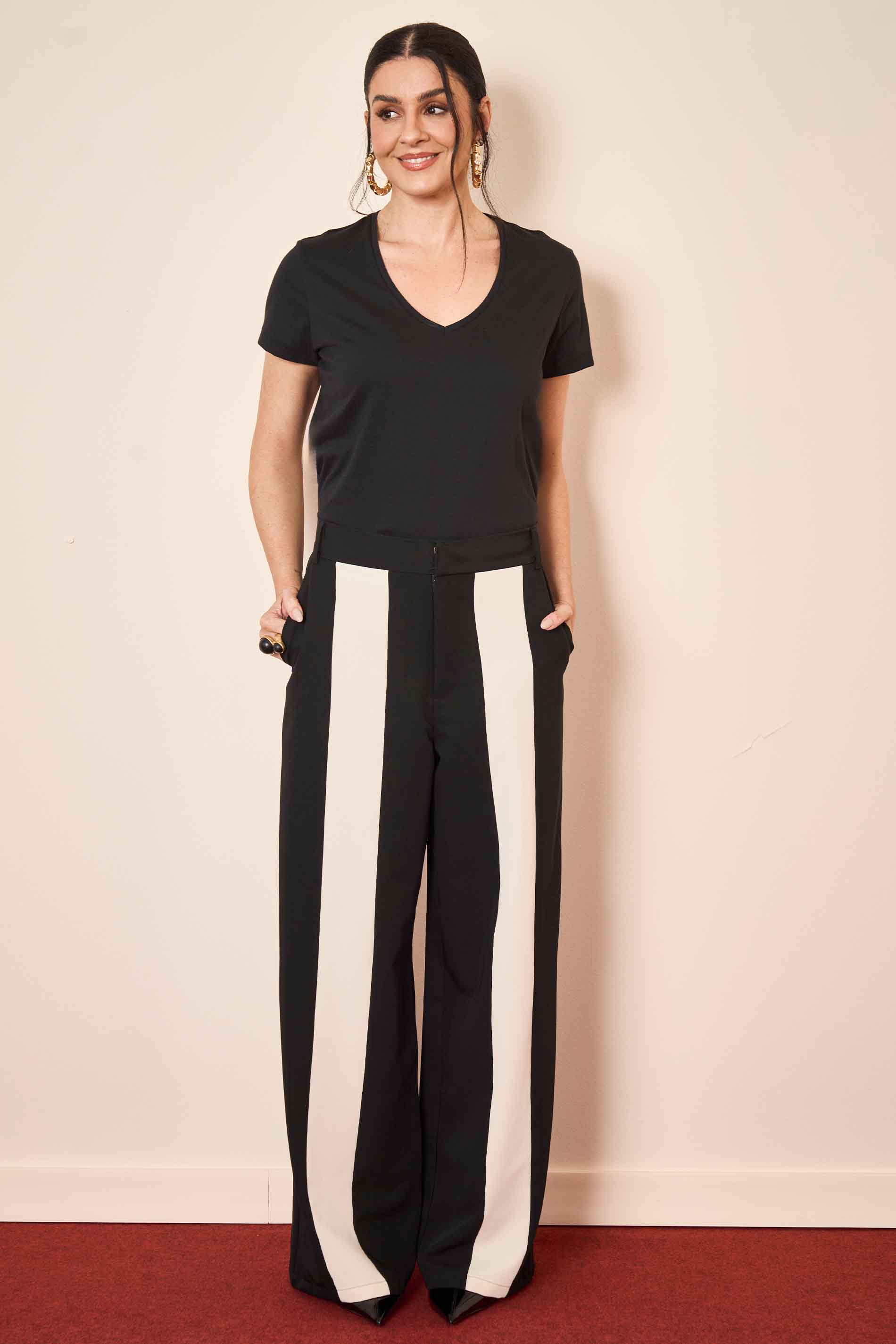 T-shirt Wild Orchid em Meia Malha