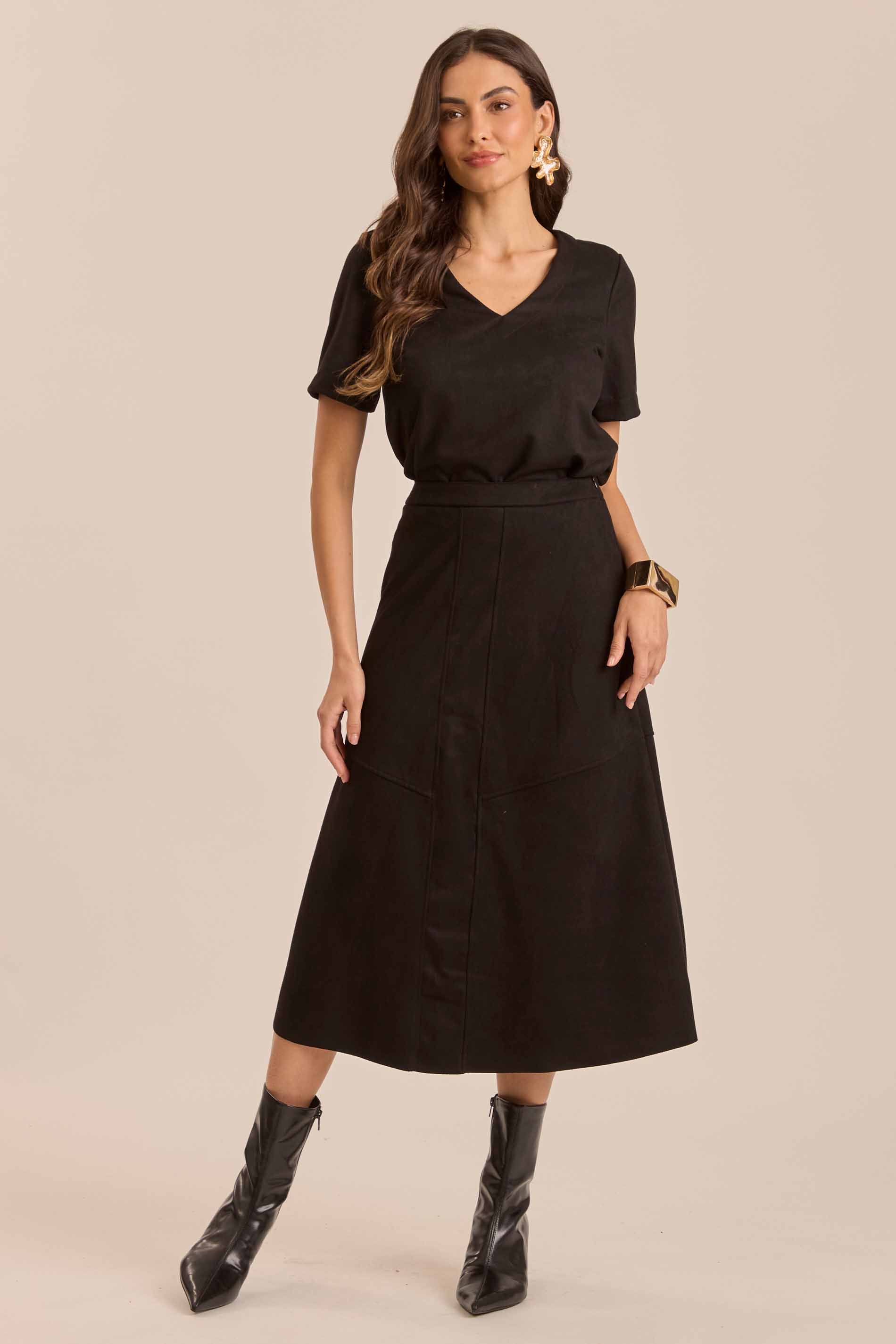 Blusa Cozy Winter em Suede