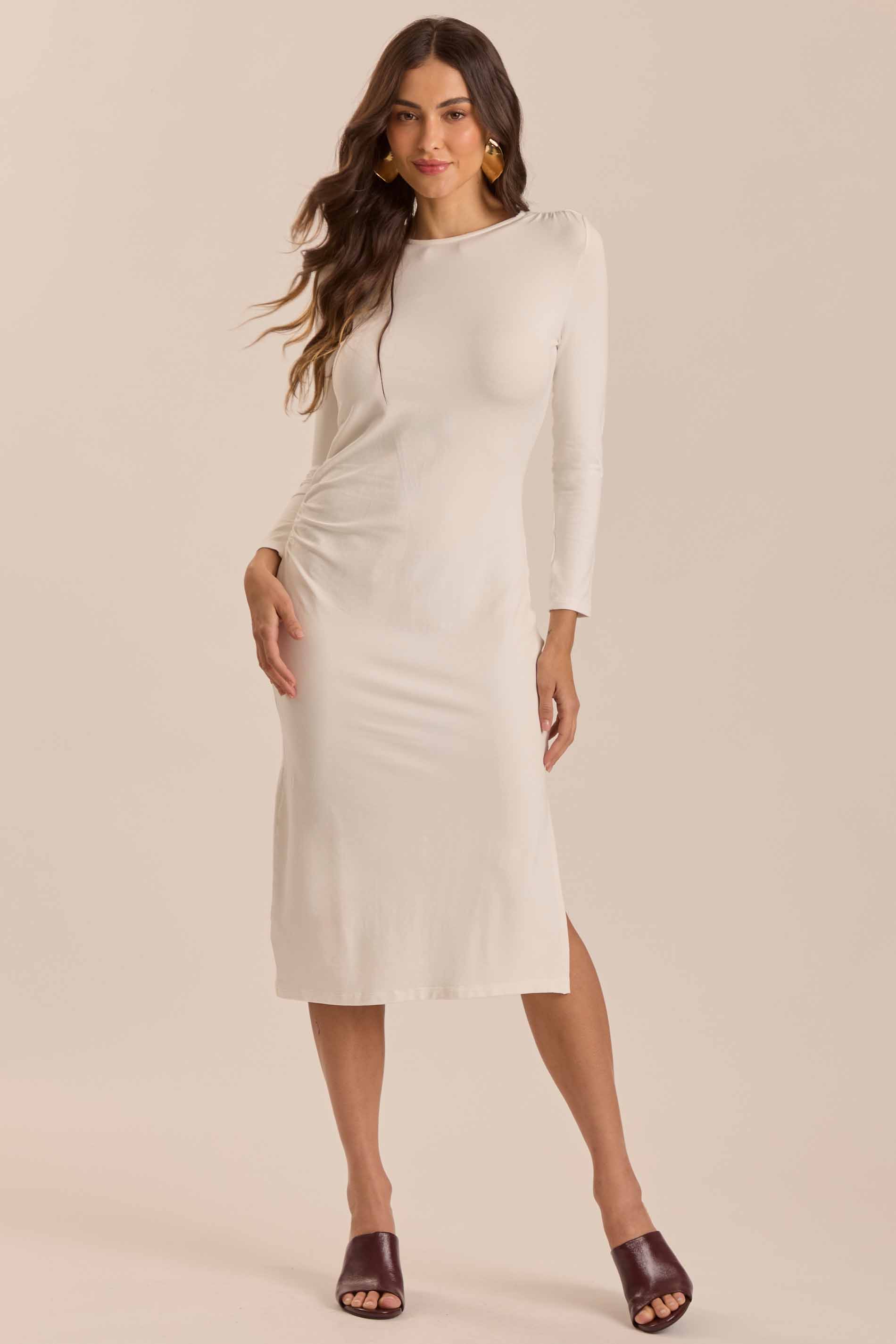 Vestido Longo Ethnic Blur em Moletinho